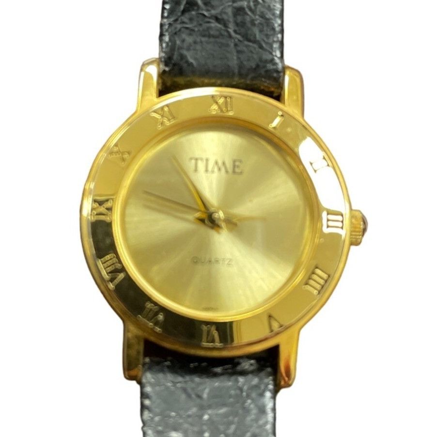 Other Time Magazine Women's Promo Watch with Black Leather Band SK Size ONE SIZE - 1 Thumbnail