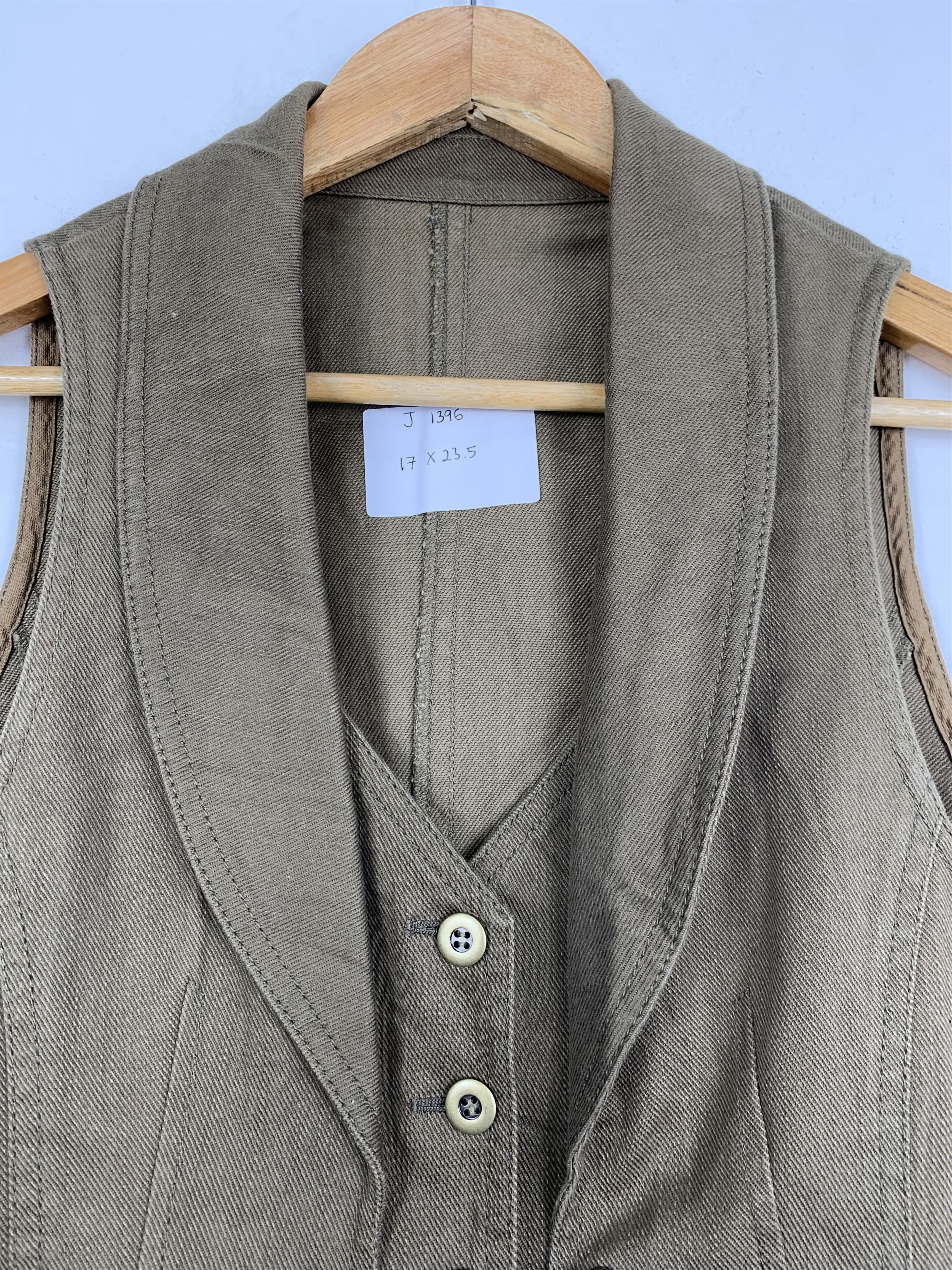 Japanese Brand Vintage Designer Double Pocket Vest J1396 Size US M / EU 48-50 / 2 - 10 Thumbnail