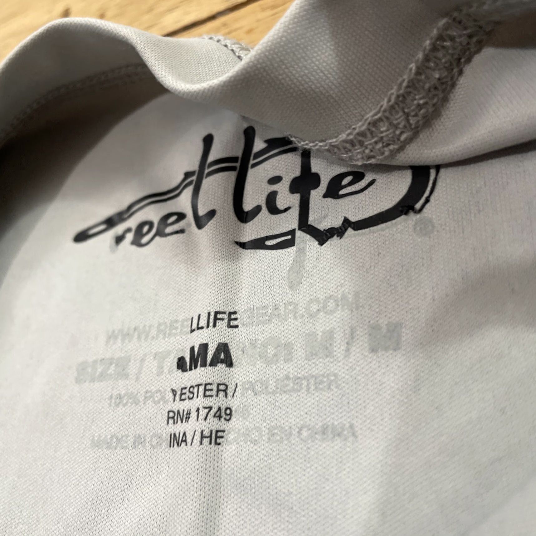 Alife Reel Life Performance Fishing Shirt Men M Gray Stretch Island Nature Graphic Tee Shirt Size US M / EU 48-50 / 2 - 4 Thumbnail