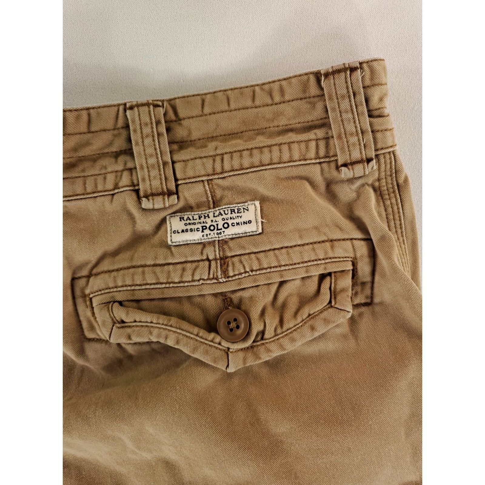 Polo Ralph Lauren Polo Ralph Lauren Cargo Shorts Tan 9 Inch Inseam Mens 34 Brown Cargo 9 in Inseam Mens 34 Polo Ralph Lauren Tan Brown Size US S / EU 44-46 / 1 - 3 Thumbnail