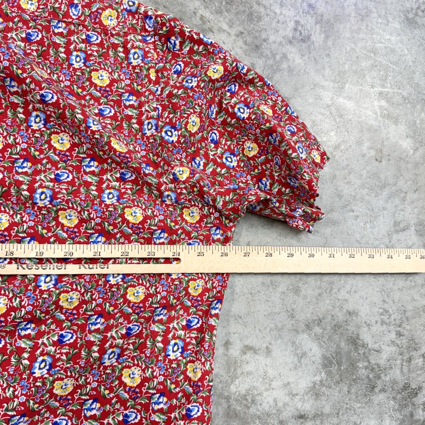 Ralph Lauren Ralph Lauren Shirt Mens Large Red Floral Print Short Sleeve Classic Fit Summer Size US L / EU 52-54 / 3 - 6 Thumbnail