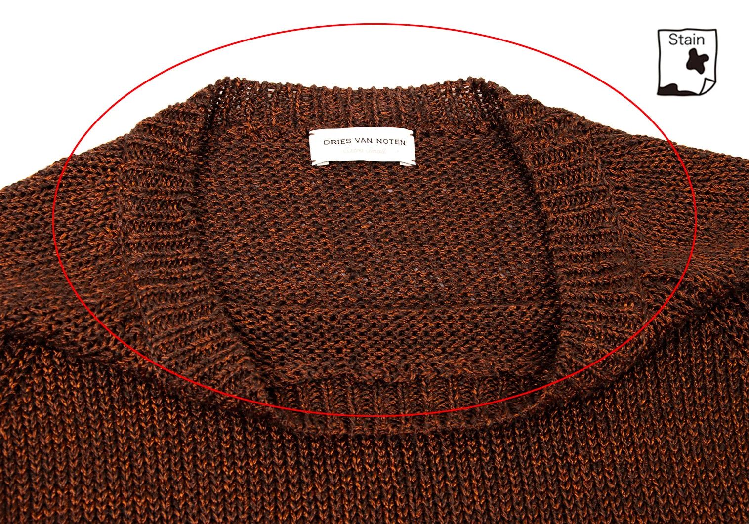 Dries Van Noten Linen Raglan Sleeve Knit Sweater in Orange-Brown Size S Size US S / EU 44-46 / 1 - 4 Thumbnail