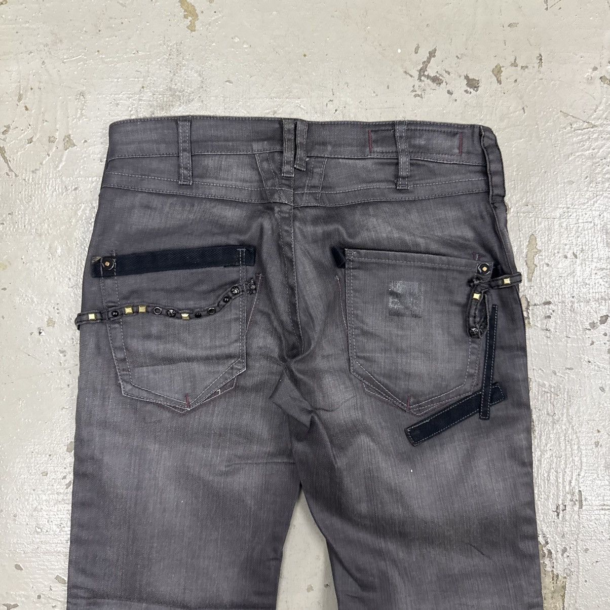 Marithe + Francois Girbaud Marithe Francois Girbaud Waxed Studded Punk Riot Pants Size US 32 / EU 48 - 13 Thumbnail