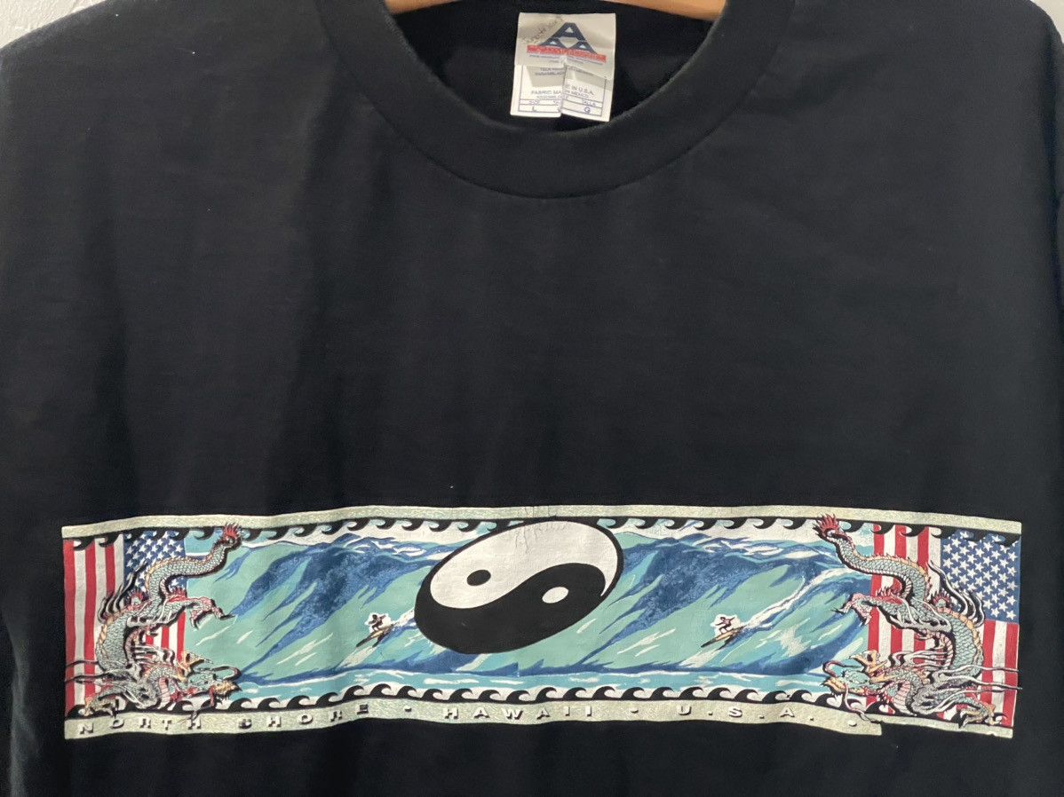 Alstyle Vintage Y2K Hawaii North Shore Ying Yang Surf Shirt Medium Size US M / EU 48-50 / 2 - 2 Thumbnail
