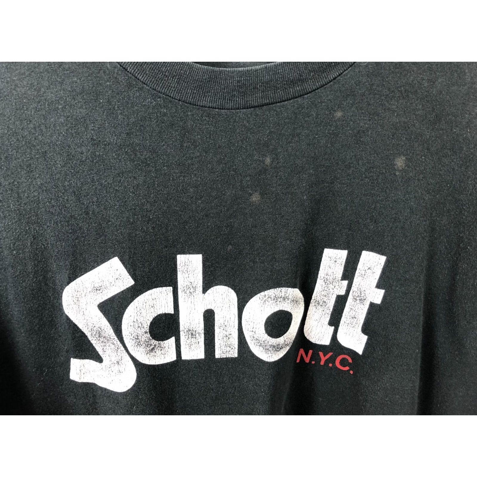 Schott Schott NYC T-Shirt Men's Black Cotton Printed Size US M / EU 48-50 / 2 - 7 Thumbnail