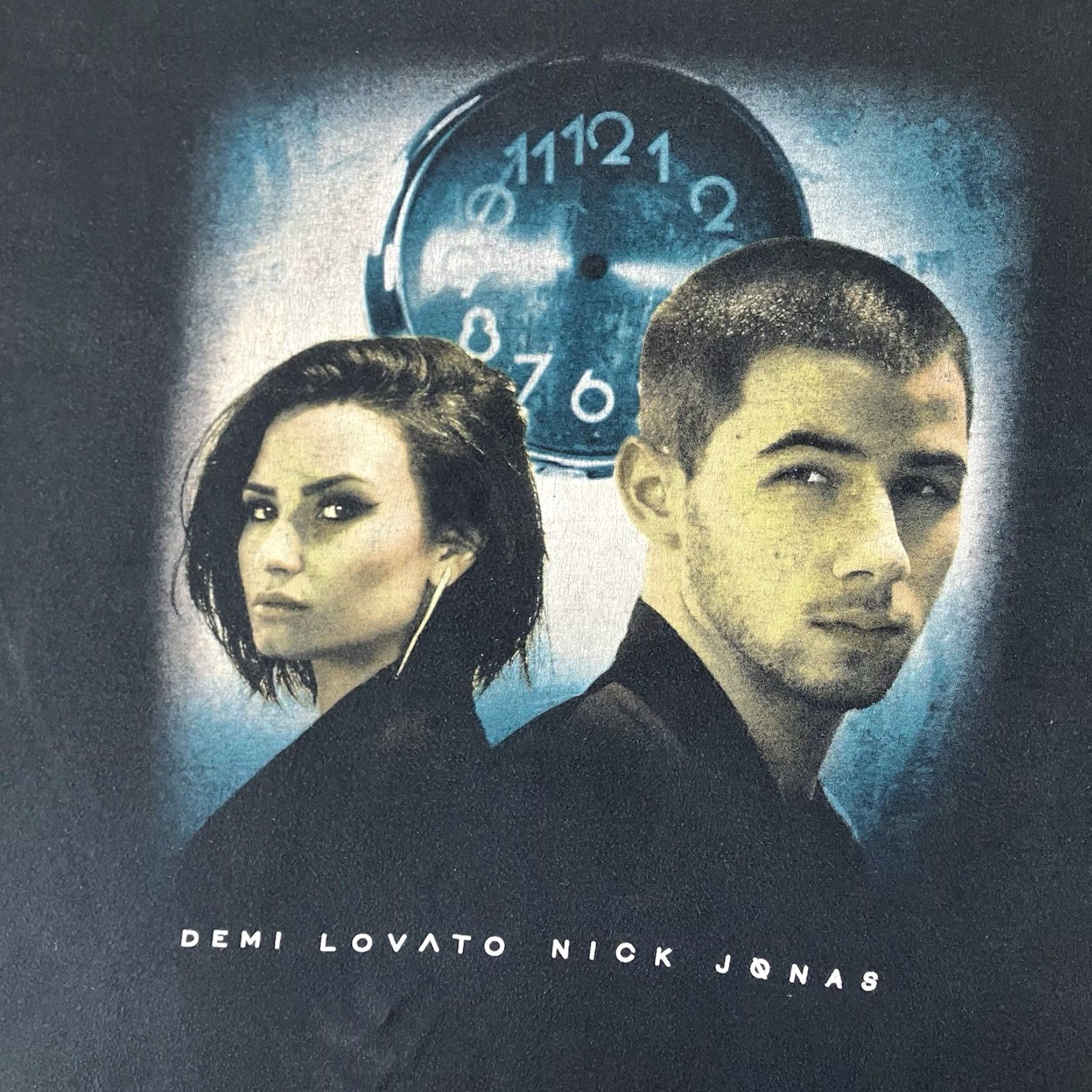 Gildan Demi Lovato Nick Jonas Future Now Concert Tour T-Shirt Men Women Black XL Cotton Gildan Softstyle Graphic Print 2016 Stadium Wear Size US XL / EU 56 / 4 - 3 Thumbnail