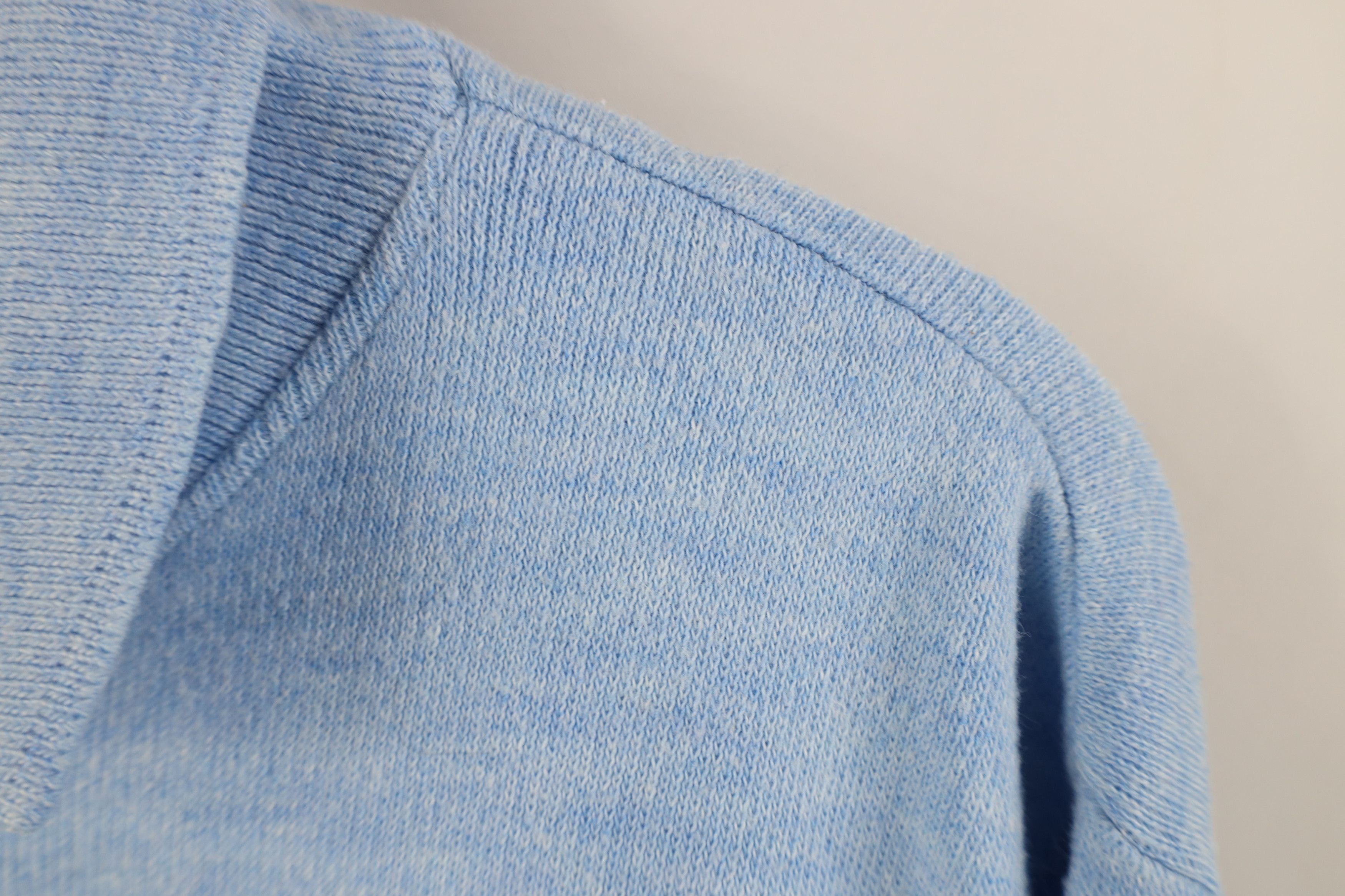 Vintage Vintage 70s Streetwear Collared Sweater Carolina Blue Size US M / EU 48-50 / 2 - 5 Thumbnail