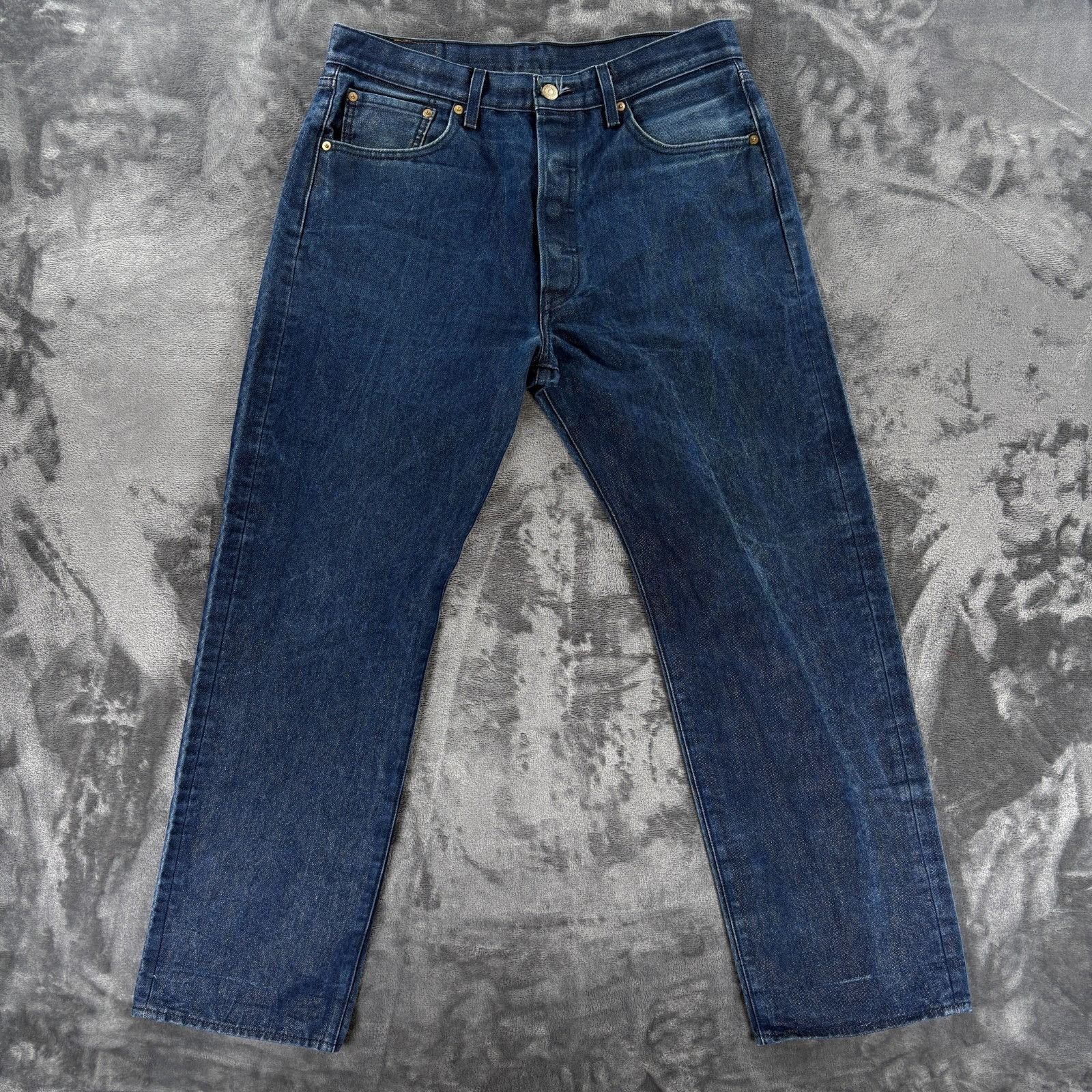 Levi's Levi’s 501 Men Jeans 34X30 Button Fly Vintage Blue Denim Str Size US 34 / EU 50 - 11 Thumbnail