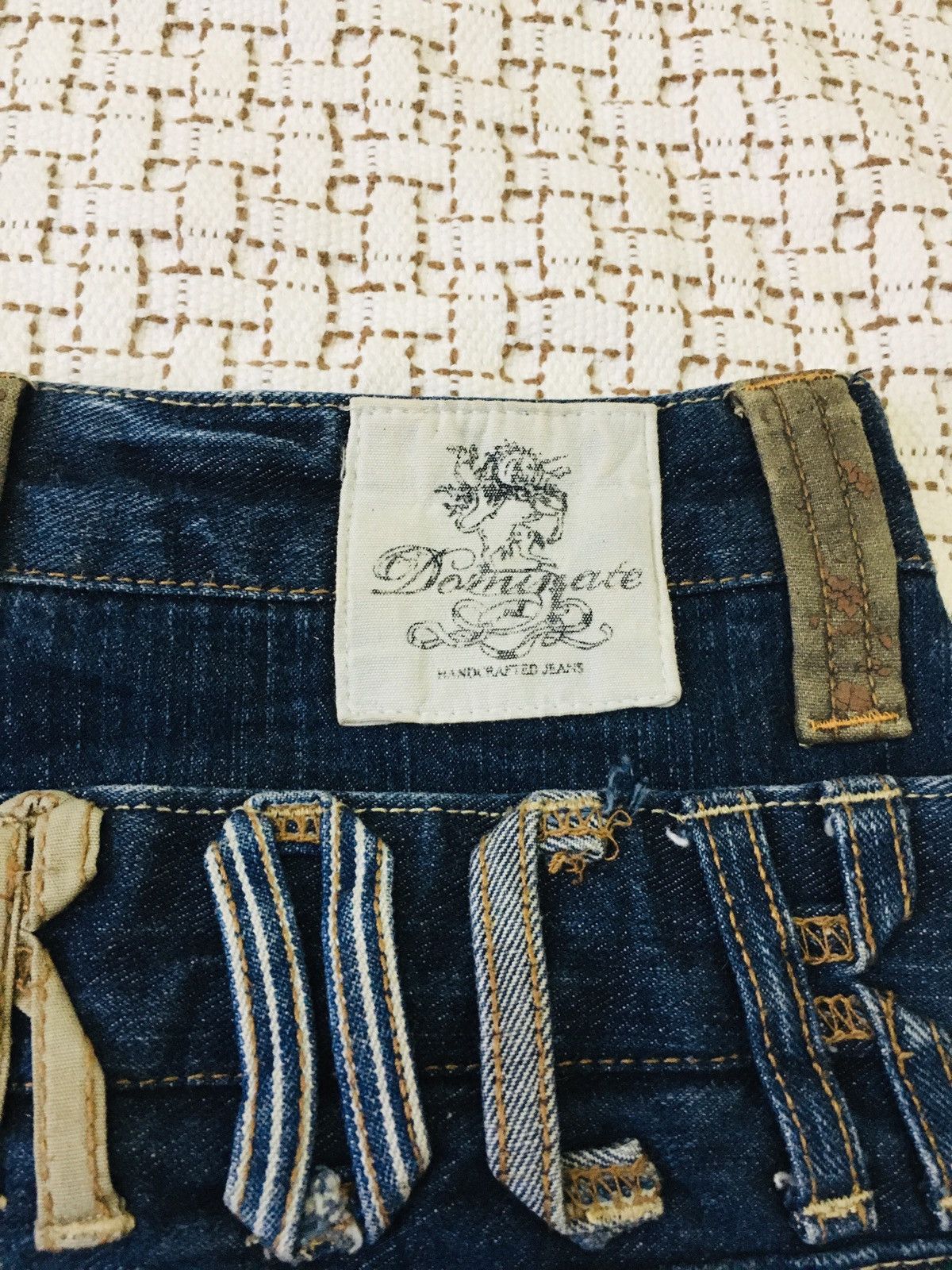 Japanese Brand × PPFM Dominate Love Rock Double Waist Handcrafted Jeans (17) Size US 32 / EU 48 - 18 Thumbnail