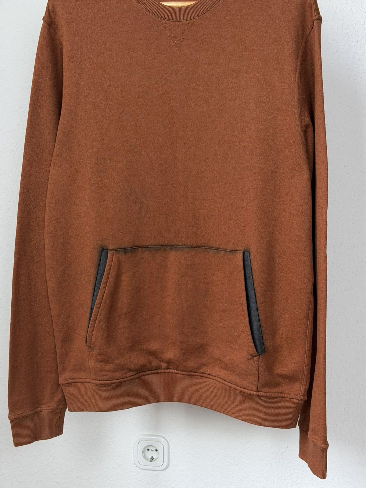 Hermes Hermès Brown Sweatshirt XL Front Pocket Long Sleeve Pullover Size US XL / EU 56 / 4 - 10 Thumbnail