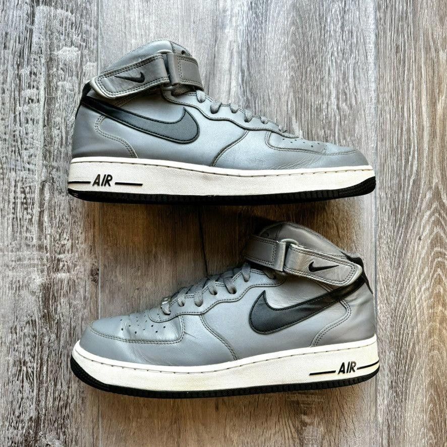 Nike NIKE • Air Force 1 Mid "Cool Grey" (10M) Size US 10 / EU 43 - 2 Thumbnail