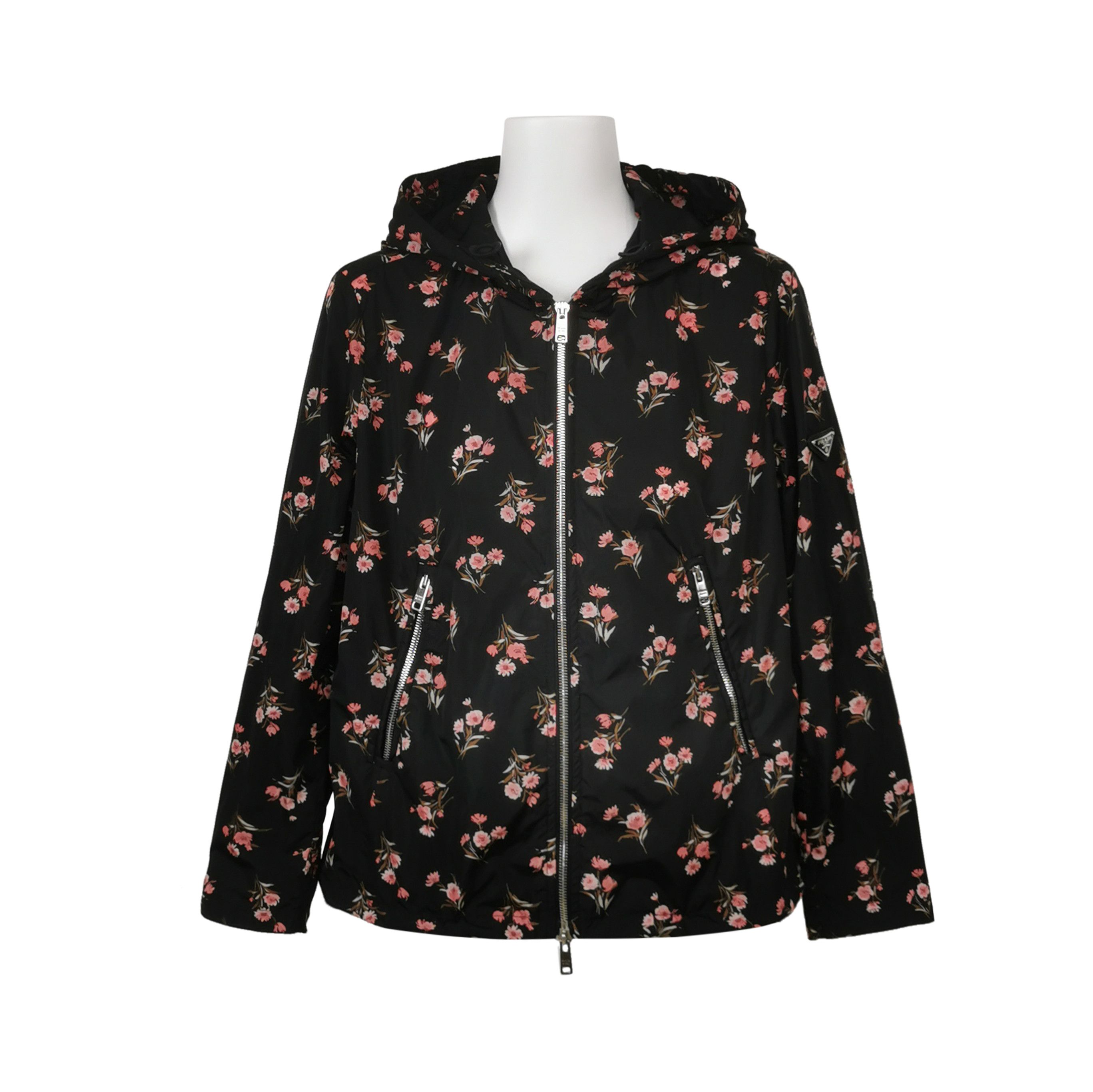 Prada Prada Floral Print Zip Hoodie Jacket - dmc Size M / US 6-8 / IT 42-44 - 1 Thumbnail