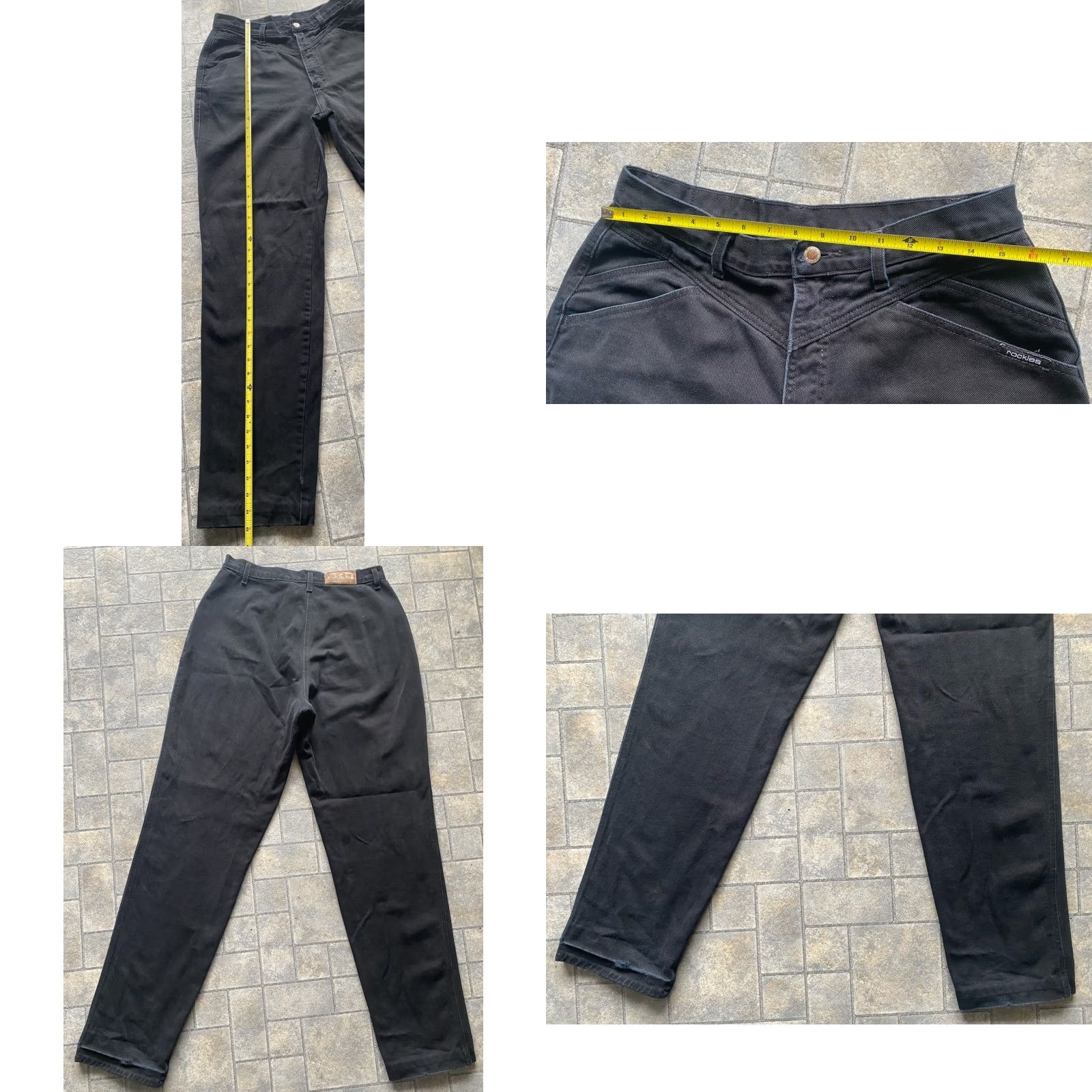 Vintage VINTAGE Rockies Jeans Black 15/16 XL Women’s Regular Inseam XL Size 36" / US 14 / IT 50 - 8 Thumbnail