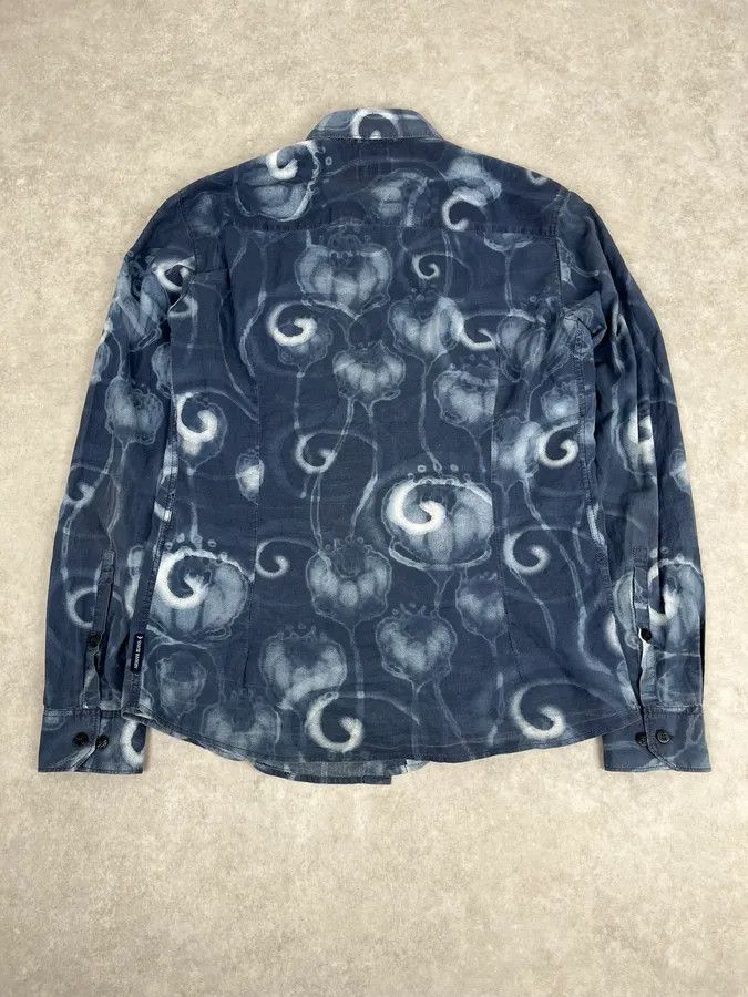 Armani 2000s Armani Blue Psycho Medusa Shirt Size US M / EU 48-50 / 2 - 6 Thumbnail