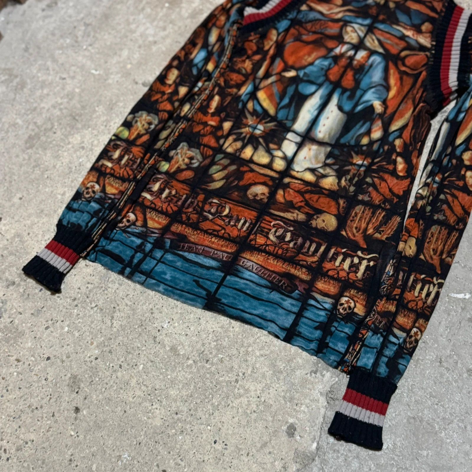 Jean Paul Gaultier F/W 1998 Jean Paul Gaultier cathedral Virgin Mary mesh top Size US S / EU 44-46 / 1 - 4 Thumbnail