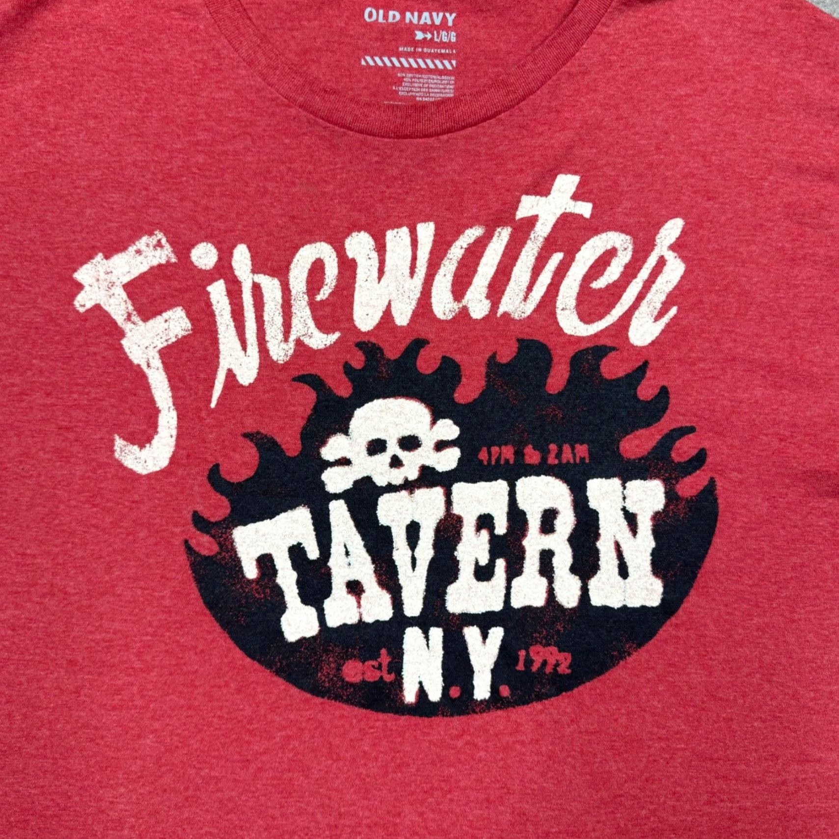 Old Navy Old Navy Shirt Men L Red Short Sleeve Stretch Logo T-Shirt Size US L / EU 52-54 / 3 - 3 Thumbnail