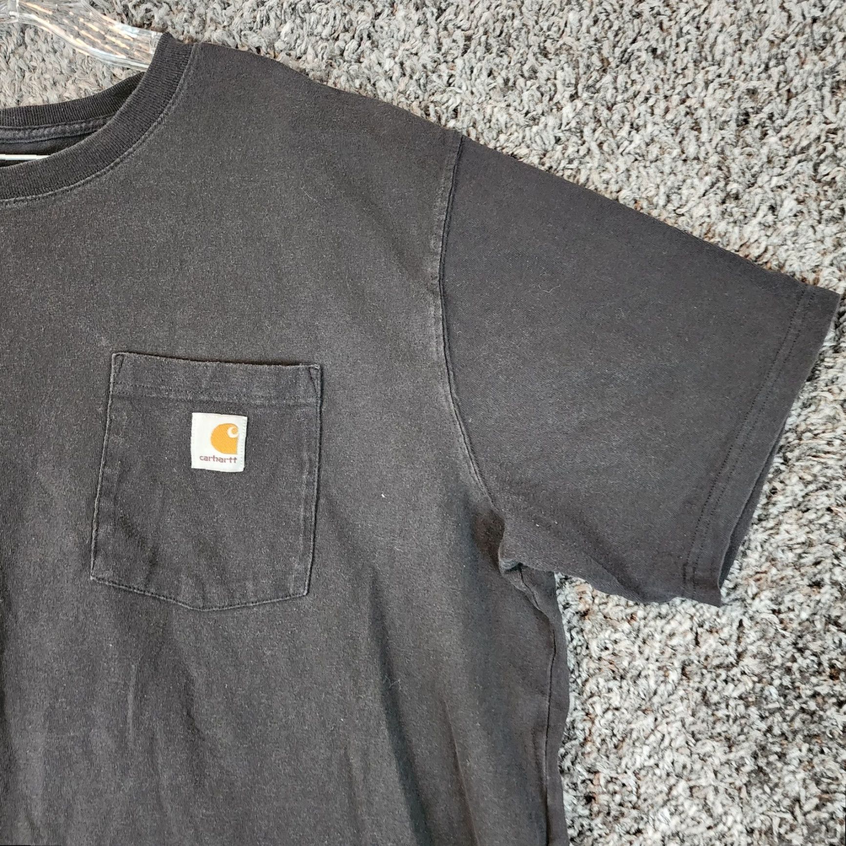 Carhartt VINTAGE? No, Carhartt Heavy Pocket T-Shirt Black 2XL Mens Short Sleeve Shirt Pocket Workwear - Carhartt Shirt Mens 2XL Black Short Sleeve Pocket Tee Size US XXL / EU 58 / 5 - 2 Thumbnail