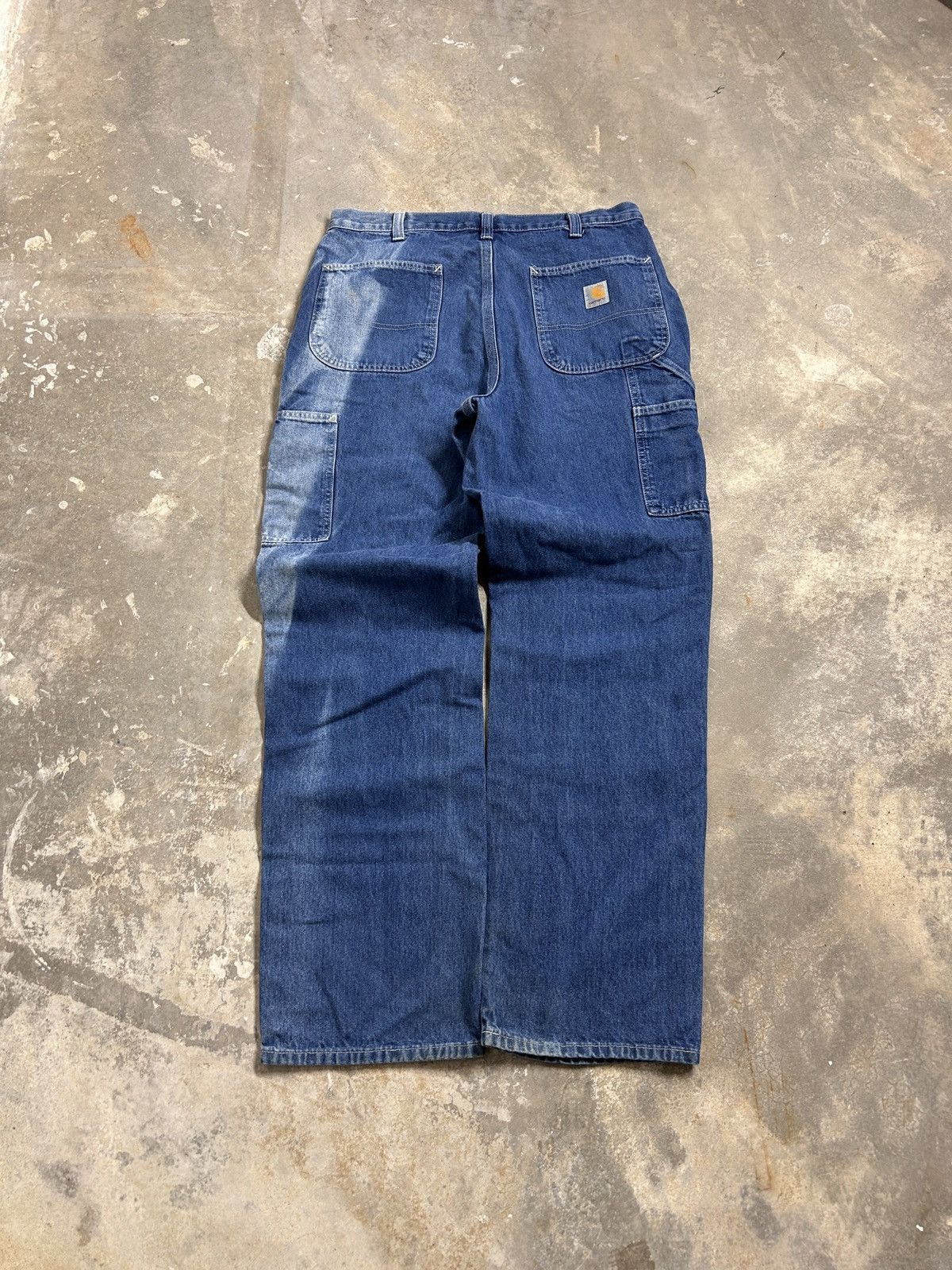 Carhartt Vintage Faded Denim Carhartt Carpenter Jeans Size US 34 / EU 50 - 1 Thumbnail