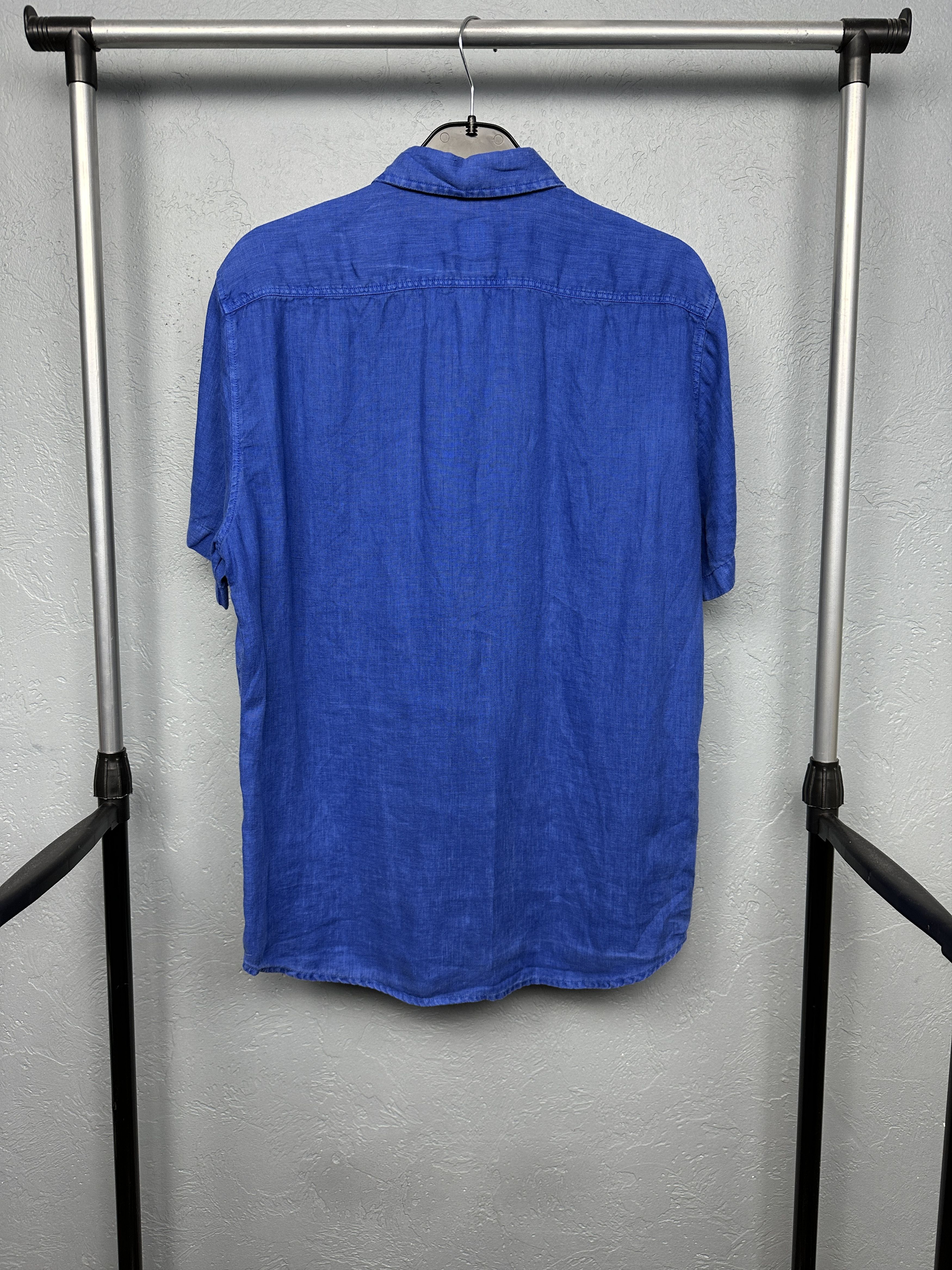 Hugo Boss Hugo Boss Vintage Mens LINEN Short Sleeve Shirt Size US L / EU 52-54 / 3 - 7 Thumbnail