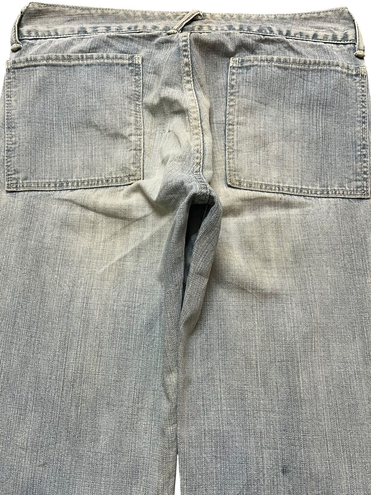 45rpm Vintage 45RPM Baggy Wide Leg Faded Distressed Denim Size US 31 - 6 Thumbnail