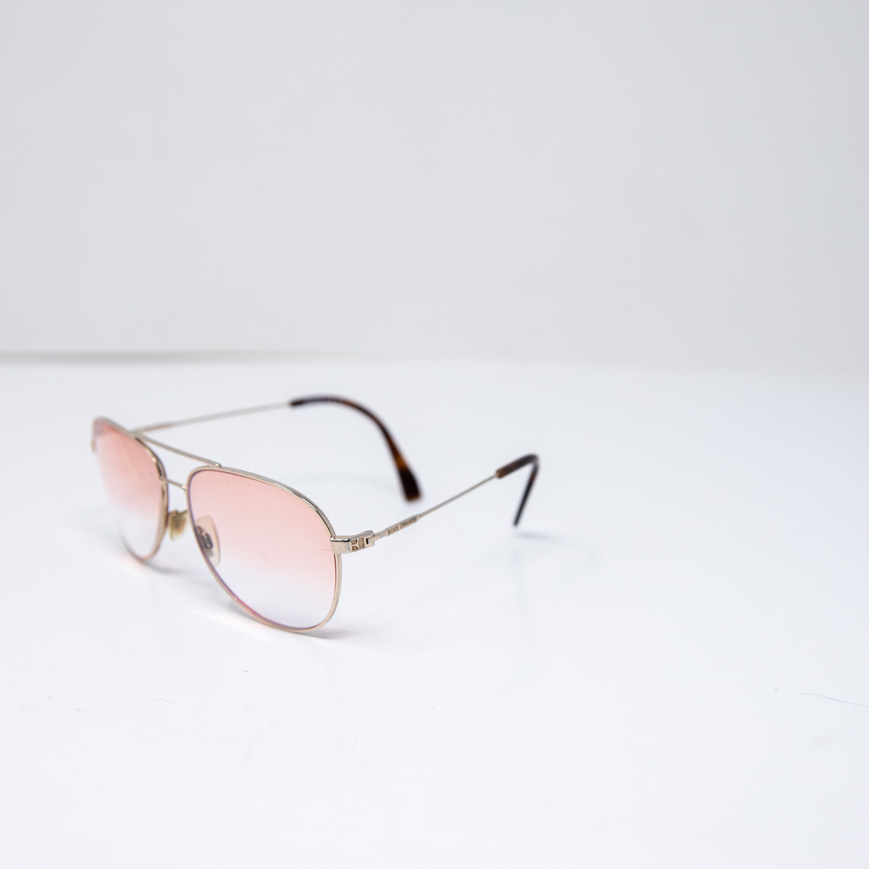 Hugo Boss Boss Orange Gold Full Rim Oversize Lenses Size ONE SIZE - 4 Thumbnail