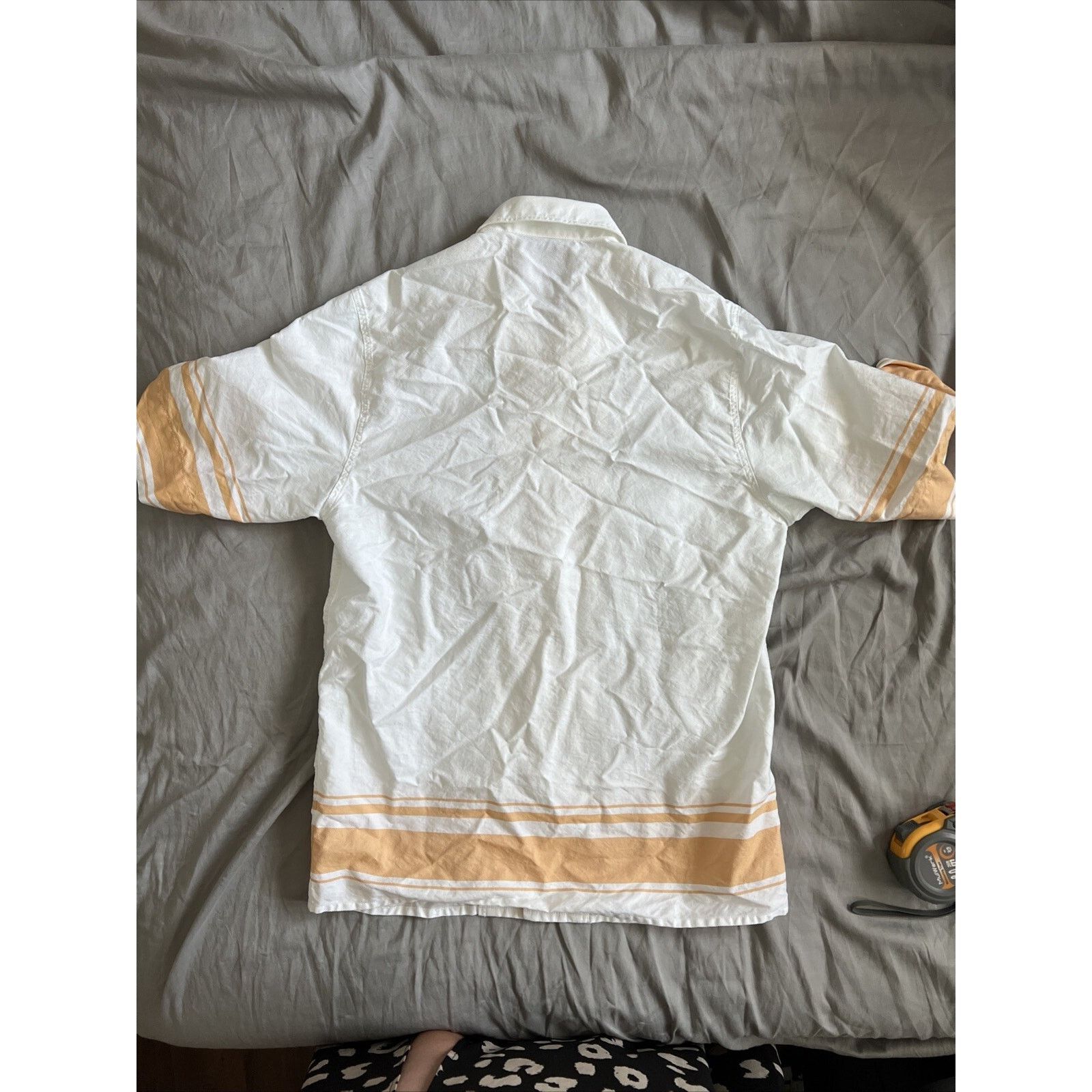 King & Tuckfield King & Tuckfield White Cotton Short Sleeve Shirt Size M Size US M / EU 48-50 / 2 - 7 Thumbnail