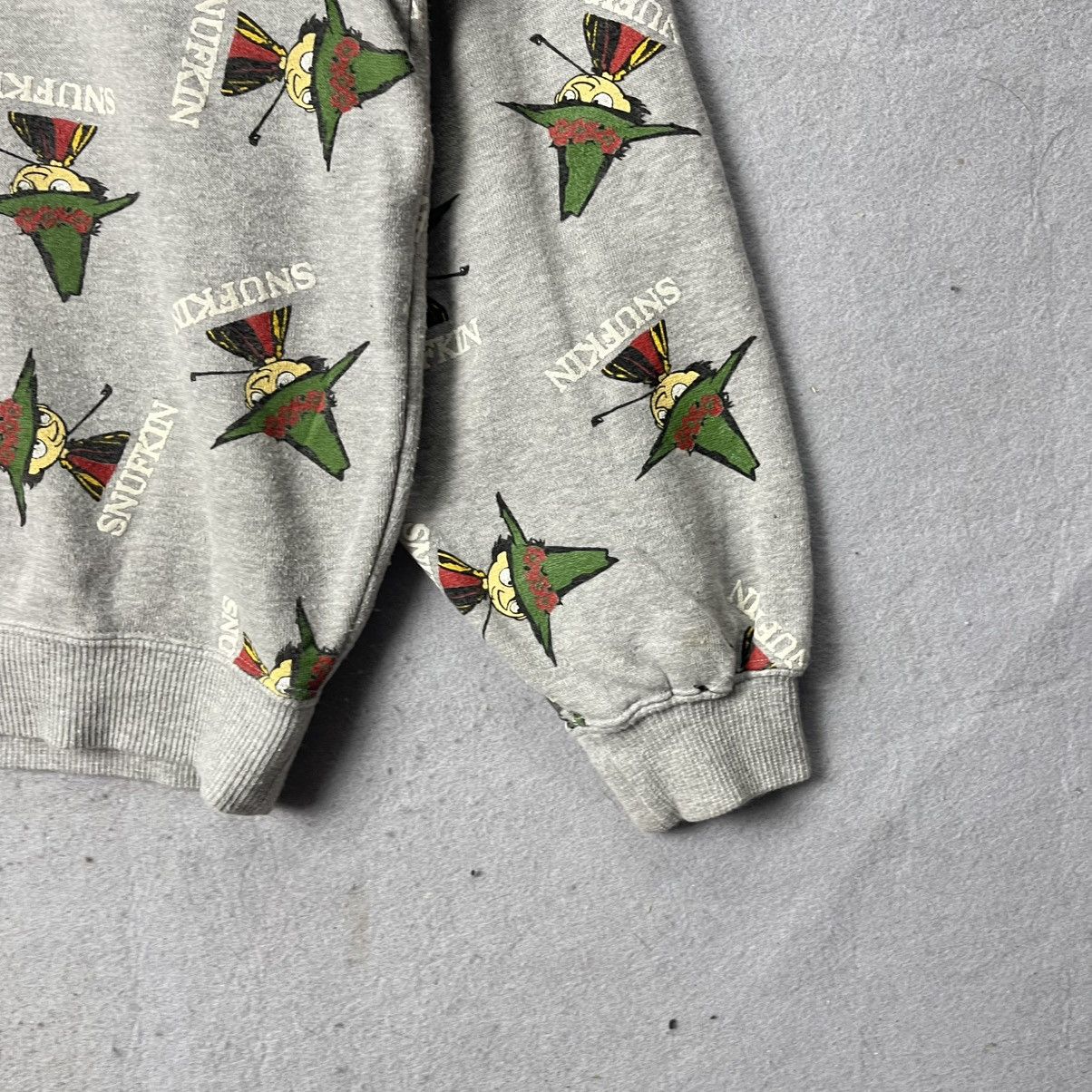 Japanese Brand Vintage Moomin Snufkin AOP Polo Sweatshirt Size US M / EU 48-50 / 2 - 4 Thumbnail