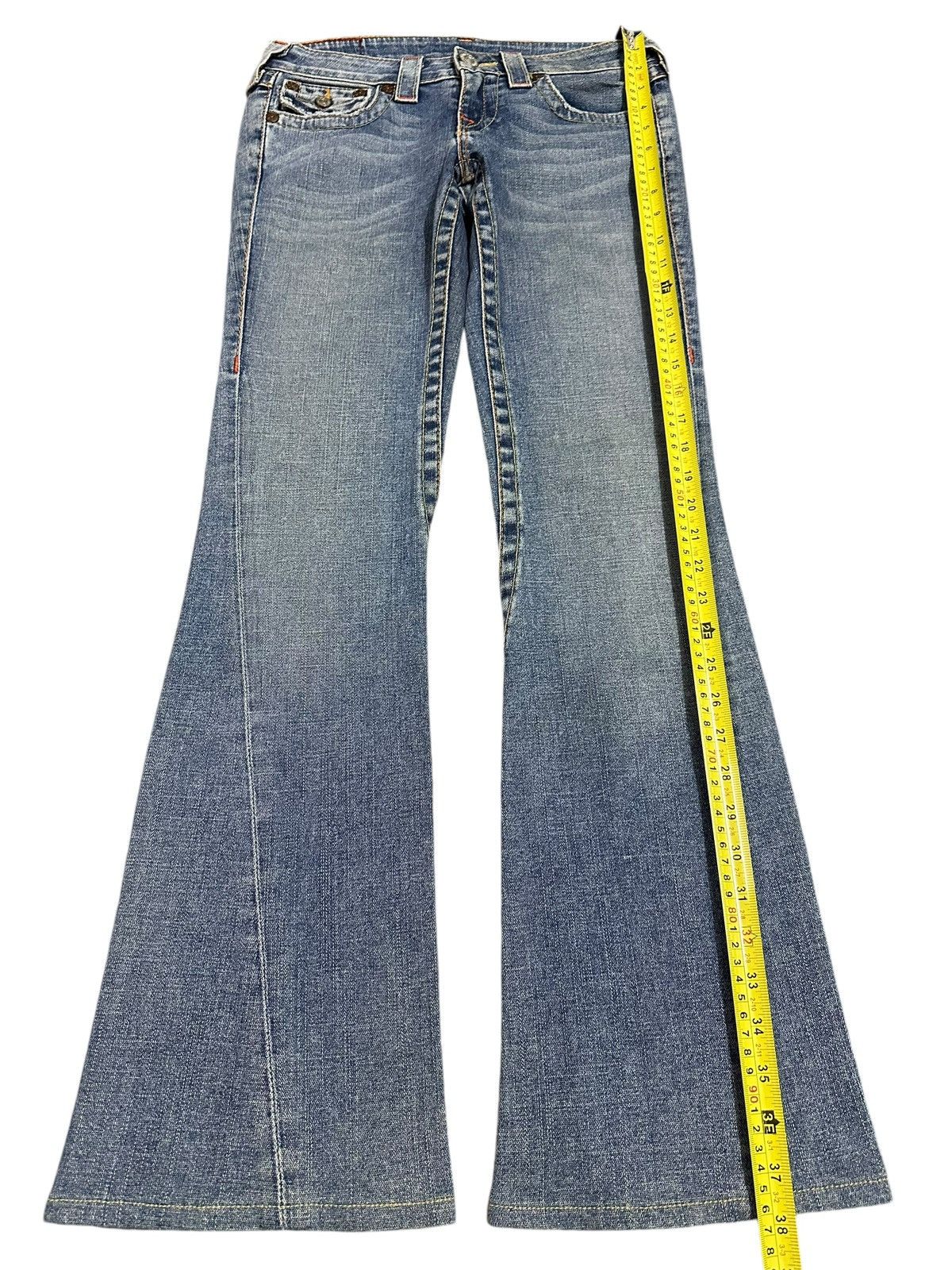 Japanese Brand Vintage Made in USA True Religion Bootcut Bell Bottom Jeans Size US 28 / EU 44 - 14 Thumbnail