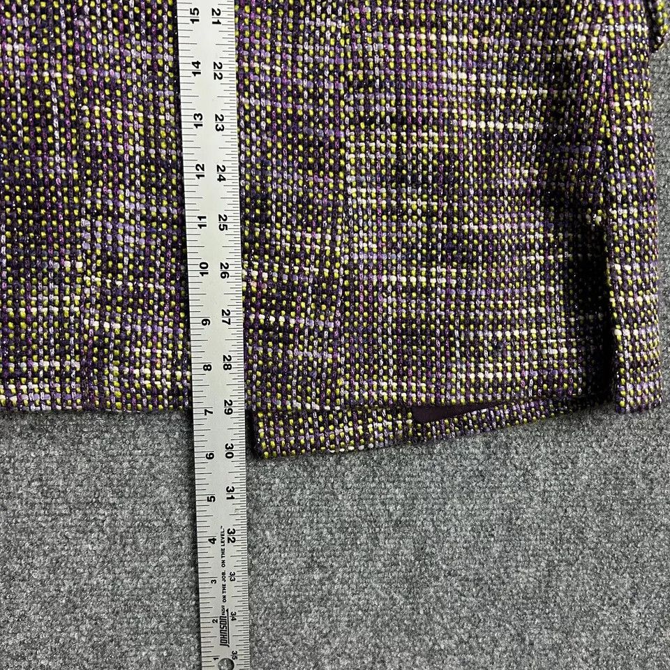 Chicos Chico's Blazer Womens 1 Knit Multicolor Open Front Metallic Size ONE SIZE - 5 Thumbnail