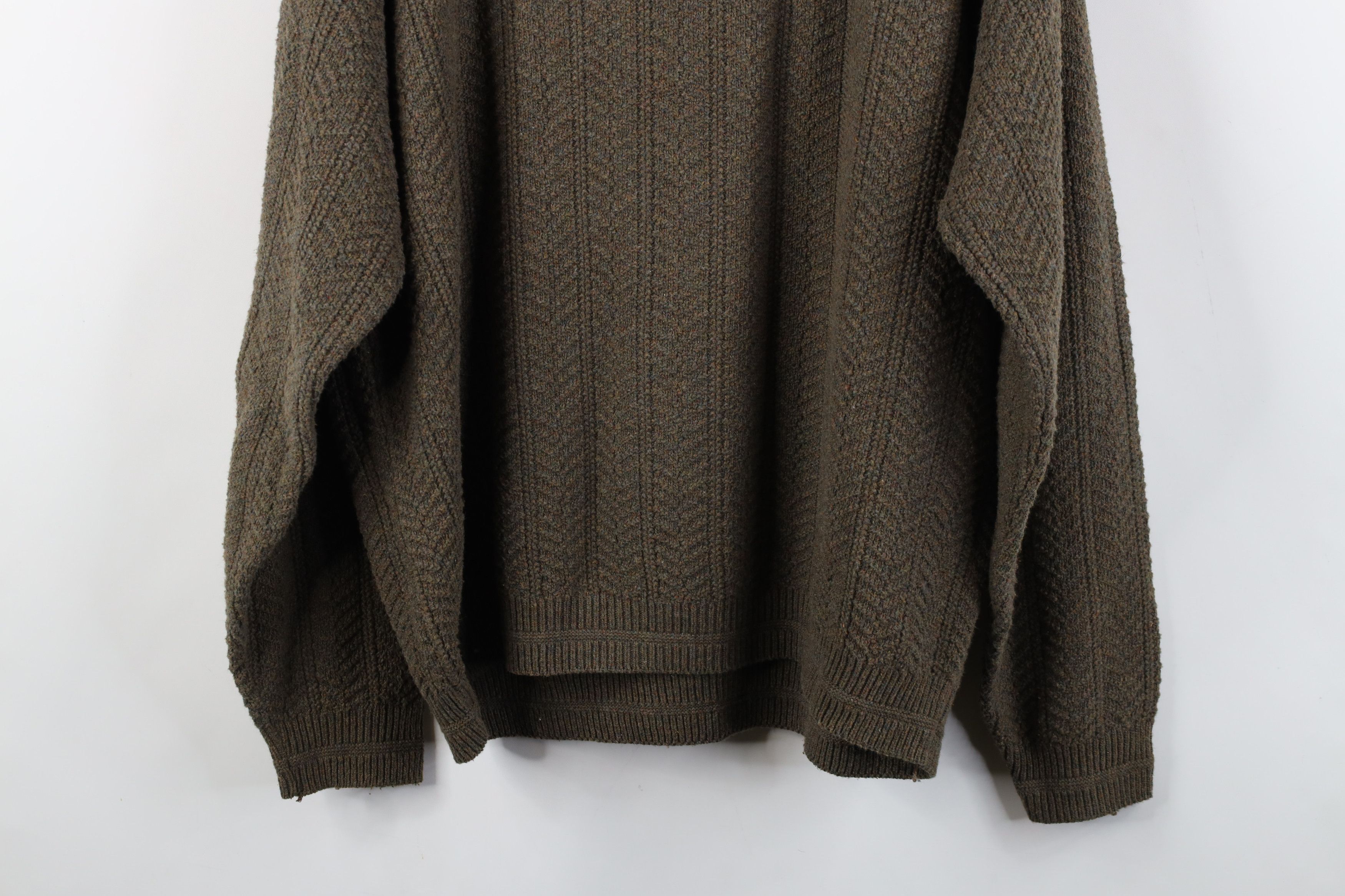 Vintage Vintage 90s Streetwear Knit Crewneck Sweater Brown USA Size US L / EU 52-54 / 3 - 10 Thumbnail