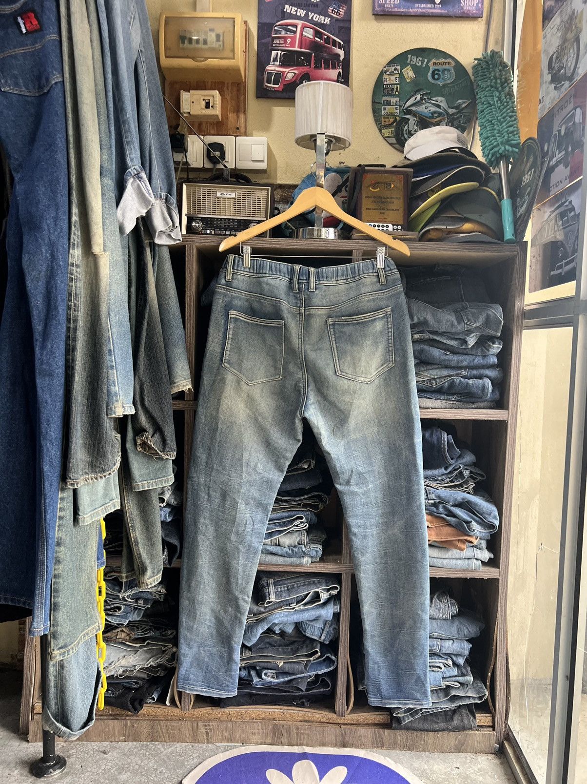 MOUSSY 🔥Azul by Moussy Patchwork Distressed Sweatpants Jogger Size US 34 / EU 50 - 2 Thumbnail