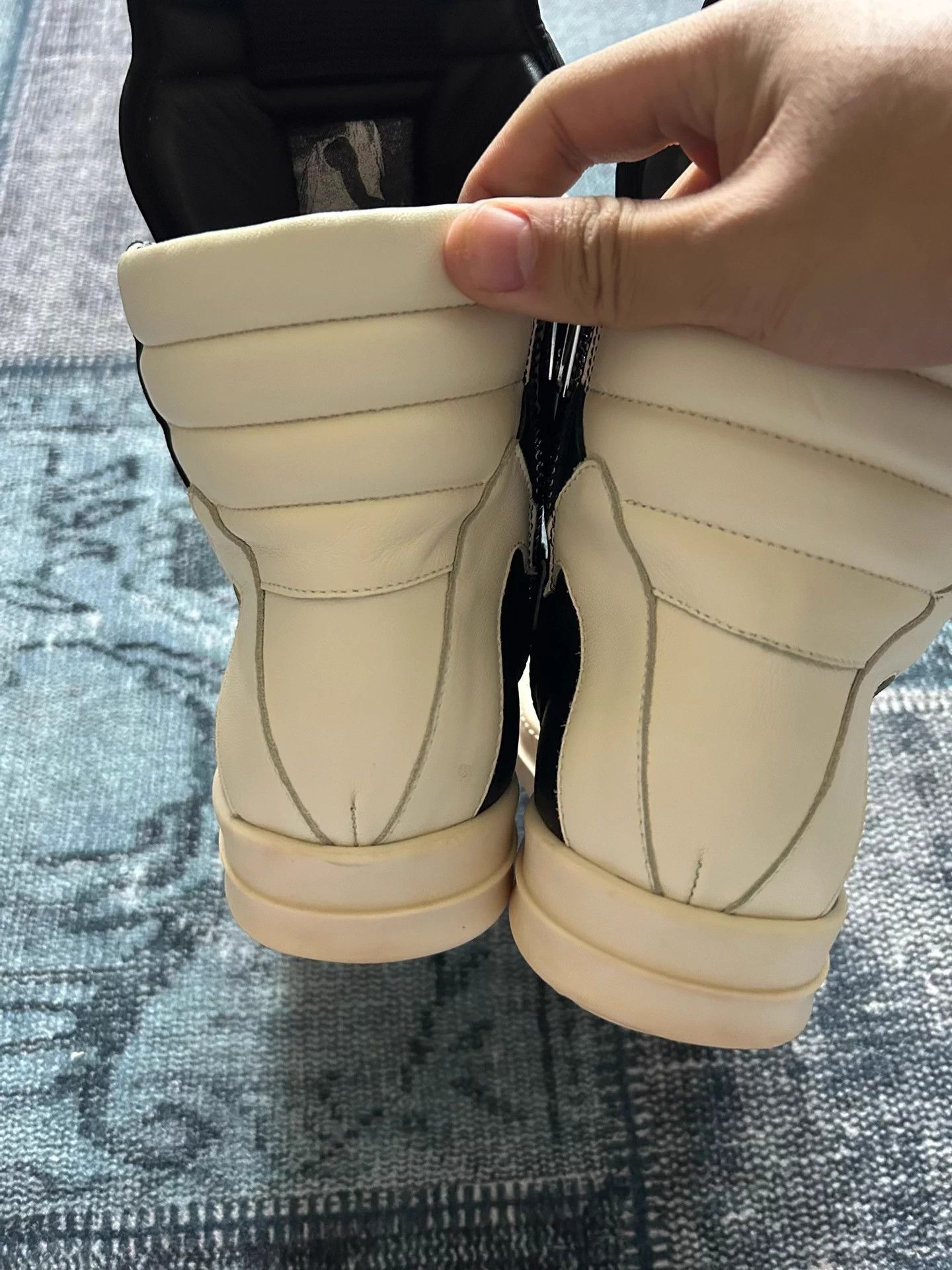 Rick Owens Rick Owens Geobasket 38 Baby Lambskin Mint Size US 7 / IT 37 - 4 Thumbnail