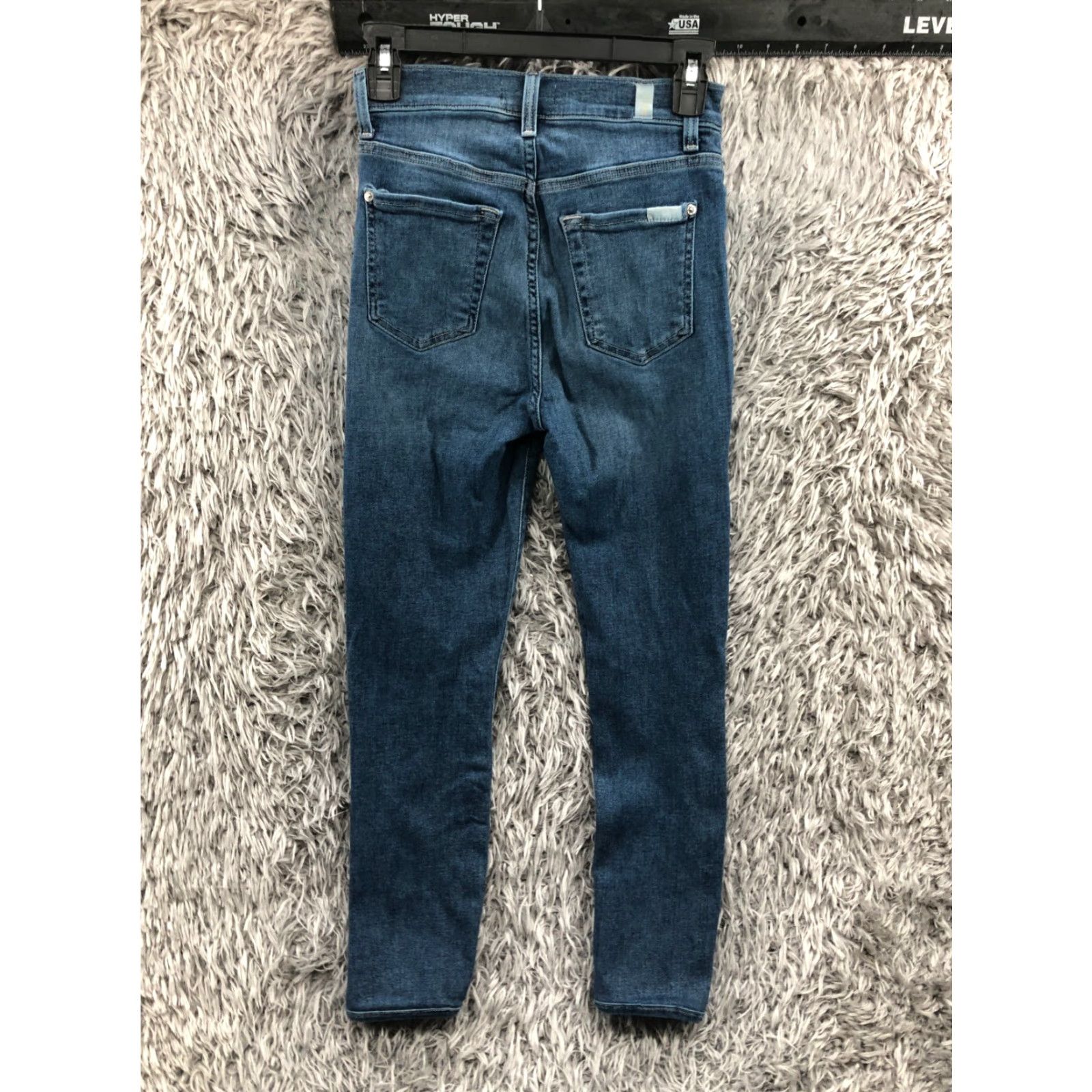 7 For All Mankind 7 For All Mankind The High Waist Ankle Skinny Jeans Womens Blue Size 25 Regular Waist 25 Inseam 25 Denim Cotton Jeans Color Blue Size 42" / US 20 - 6 Thumbnail