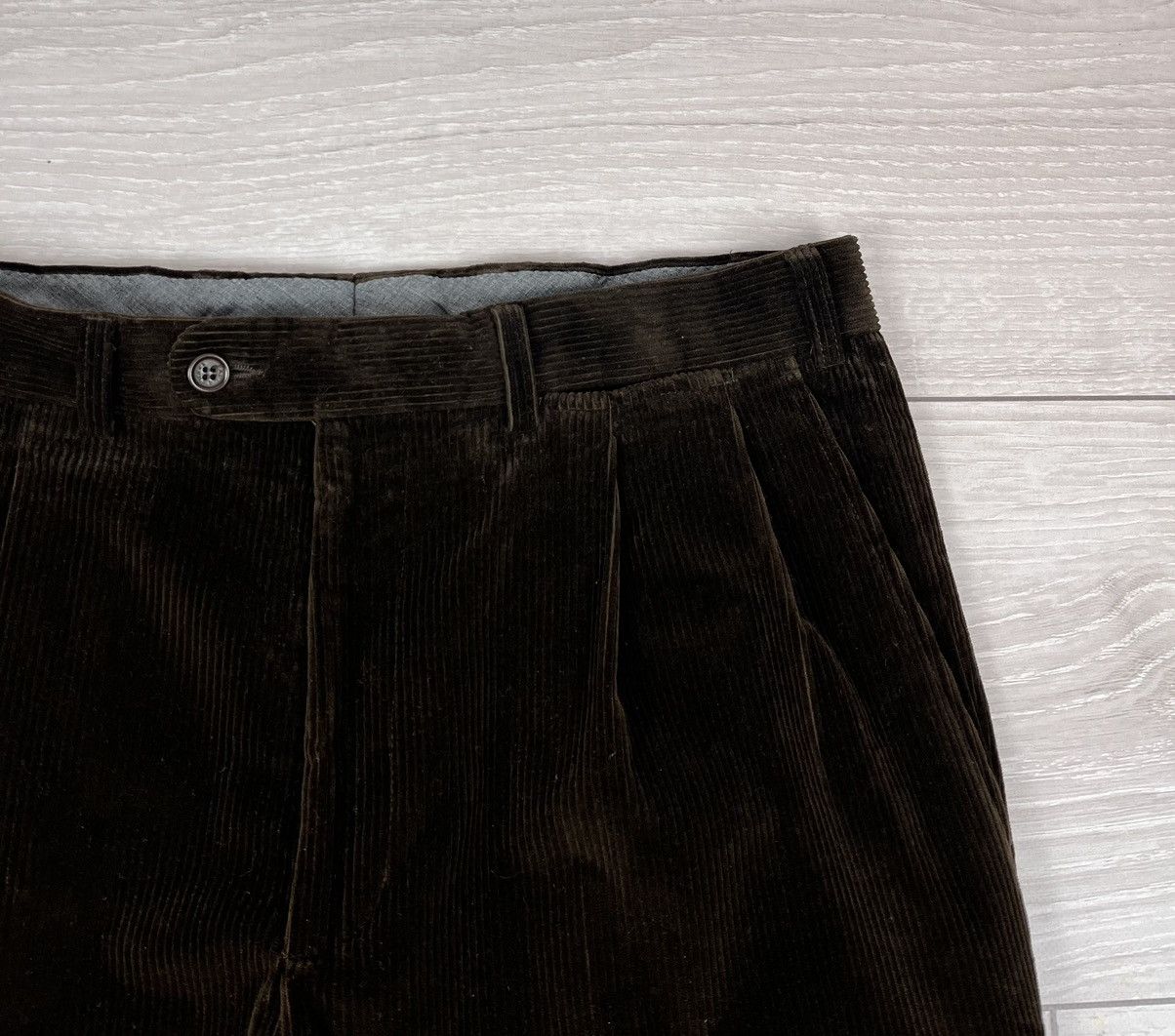 Paul & Shark Paul Shark Italy Brown Corduroy Velvet Stretch Pants Size US 34 / EU 50 - 6 Thumbnail