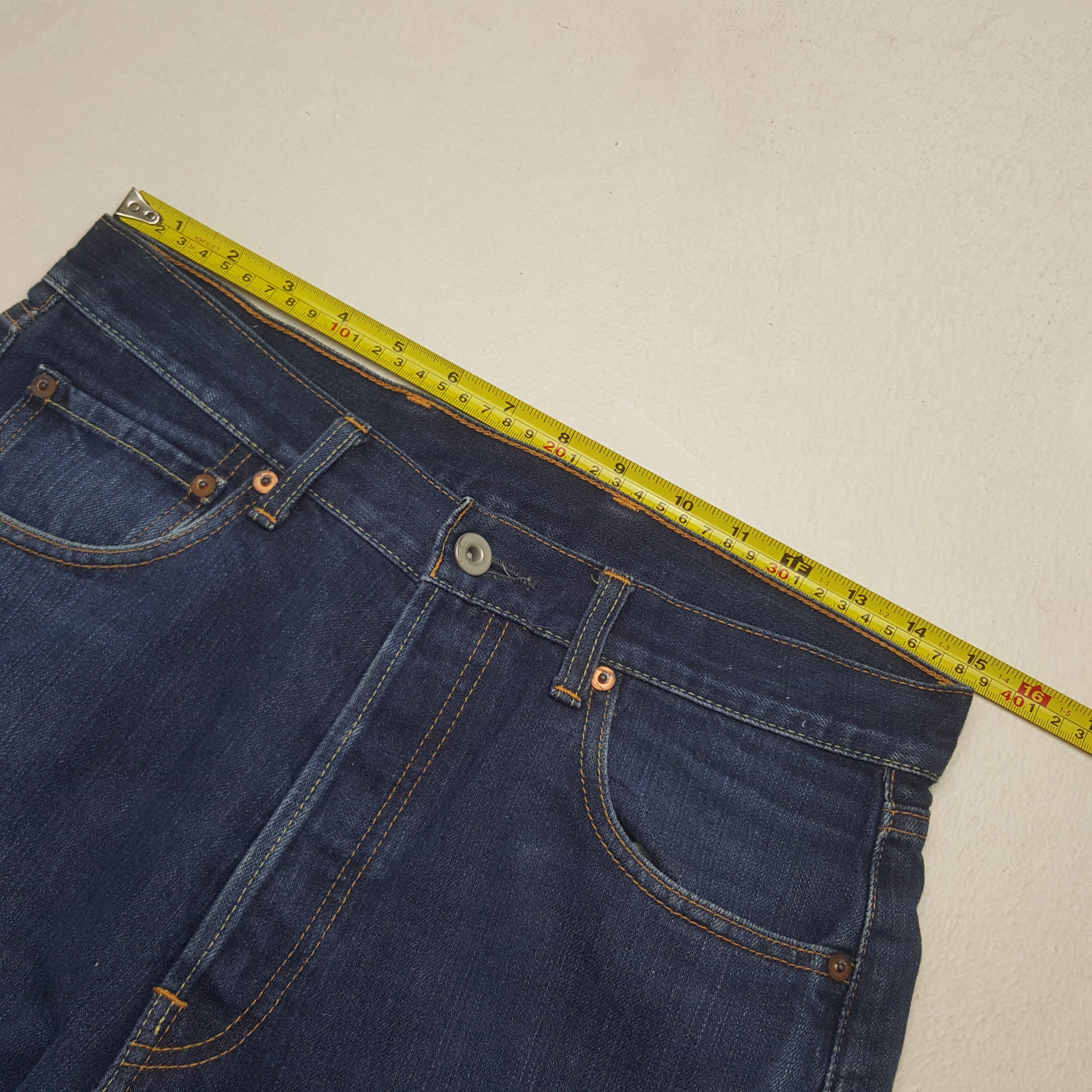 Futura Vintage Futura Japanese Brand Pocket Art Denim Jeans RR14 Size US 30 / EU 46 - 9 Thumbnail