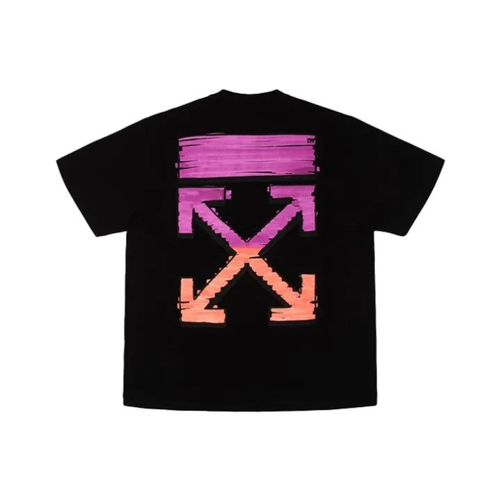 Off-White Off-White Black Cotton Short Sleeve T-Shirt 0079 Size US M / EU 48-50 / 2 - 1 Thumbnail