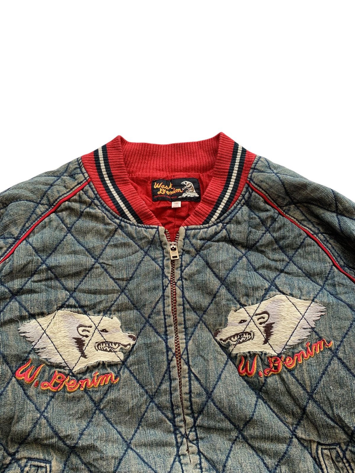 Other 🔥WASK DENIM LONE WOLF SUKAJAN JACKETS Size US S / EU 44-46 / 1 - 4 Thumbnail