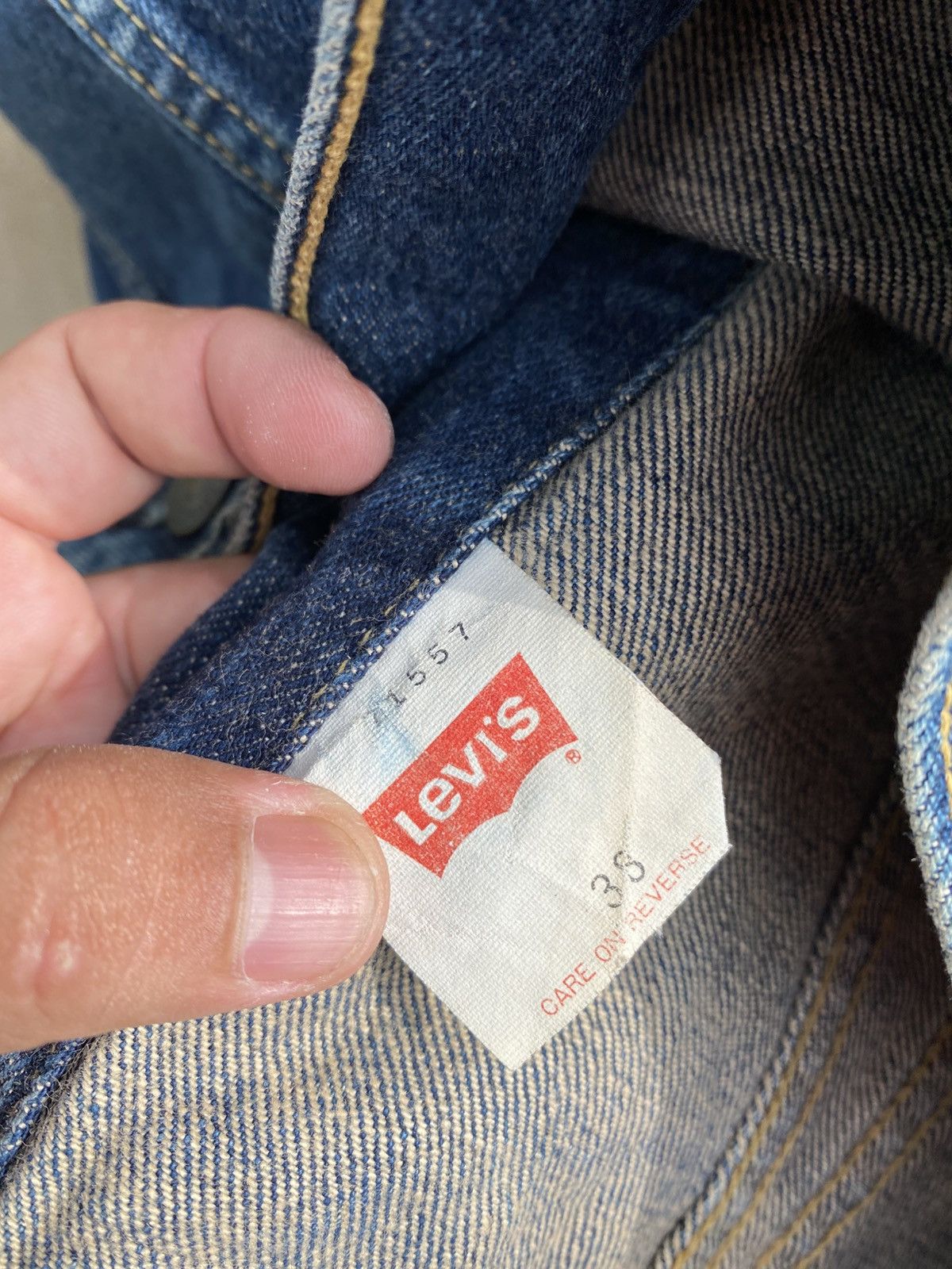 Levi's × Levi's Vintage Clothing × Vintage Size 38 vintage levi's 71557 big E trucker denime jacket Size US M / EU 48-50 / 2 - 7 Thumbnail