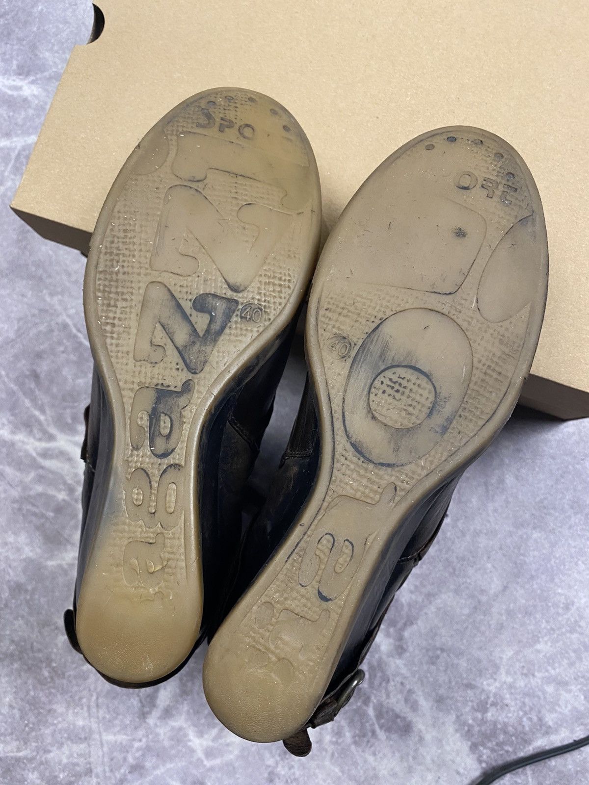 Other Vintage Avantgarde Y2K Grange A.S.98 Style Boho Boots ASH Size US 10 / IT 40 - 10 Thumbnail
