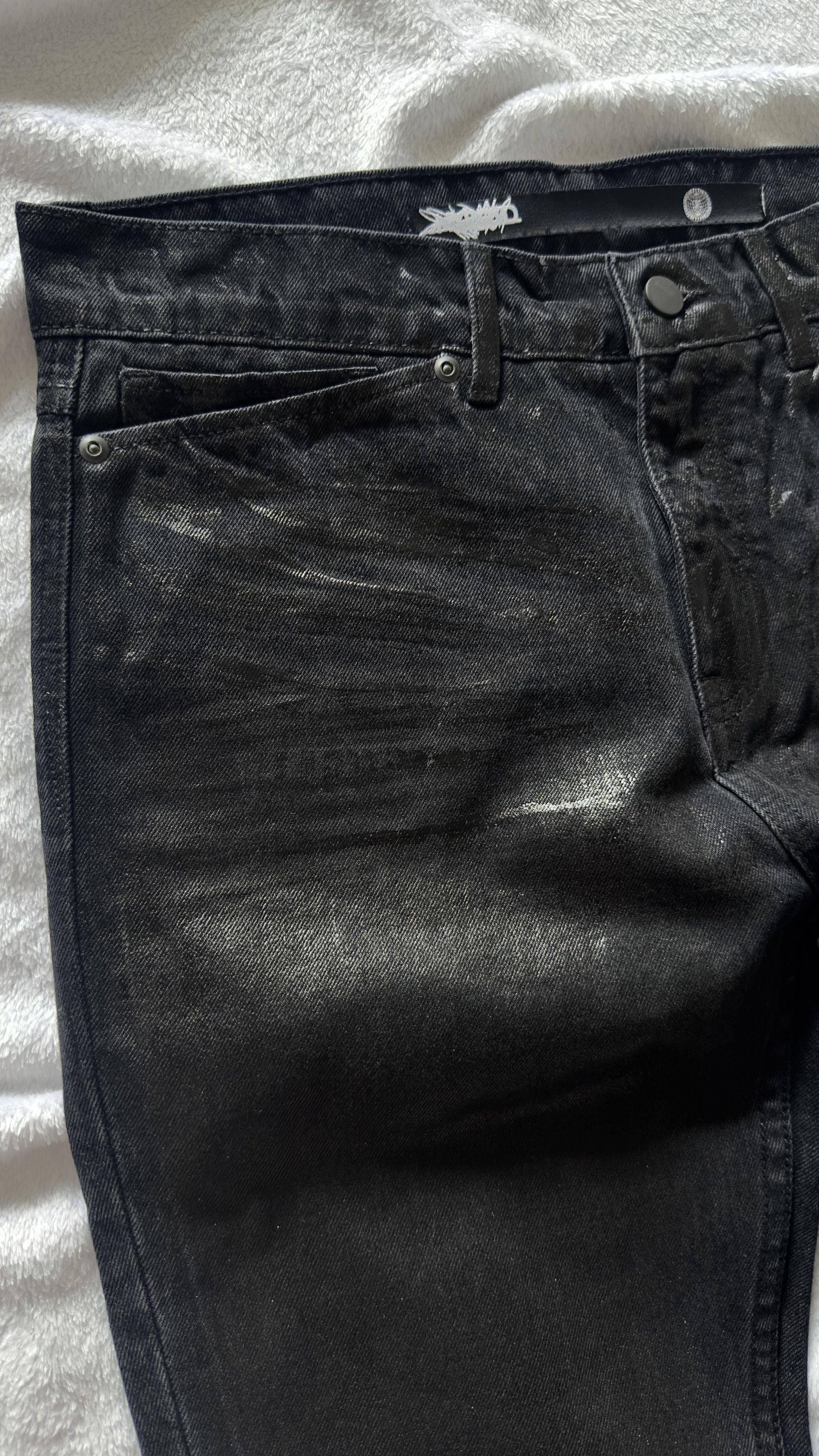 Japanese Brand Hedi slimane metallic painted jeans Size US 36 / EU 52 - 4 Thumbnail