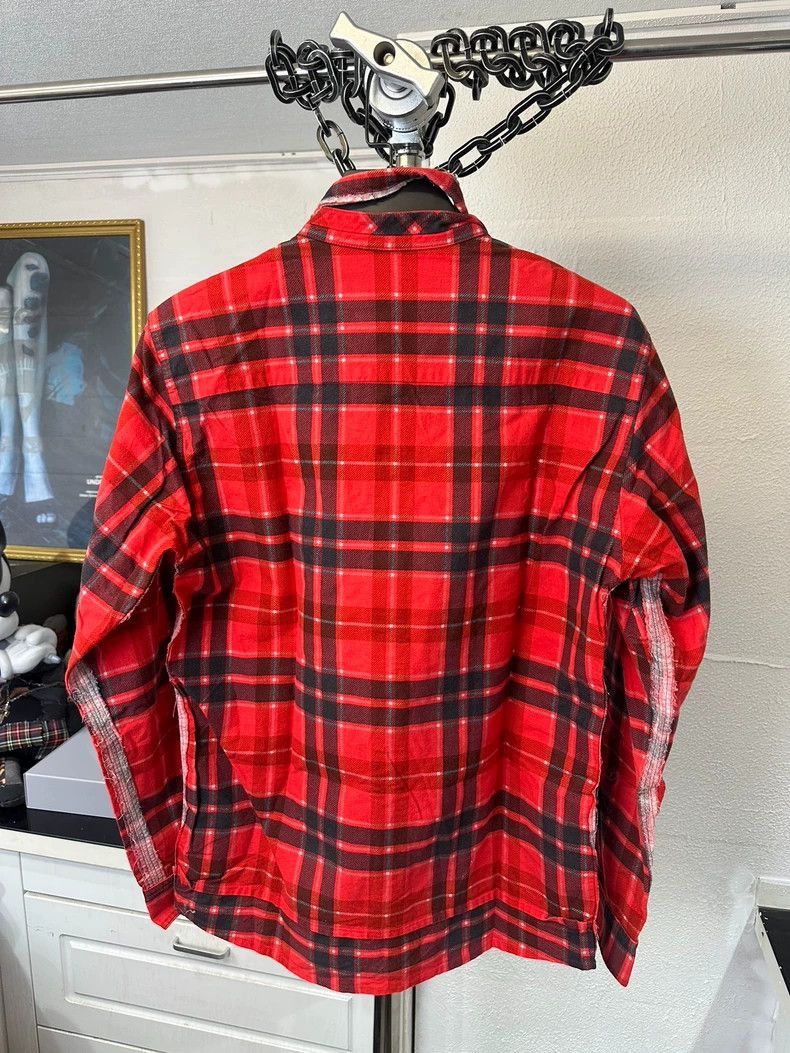 Undercover Undercover SCAB Plaid Collar Shirt Red Size US L / EU 52-54 / 3 - 3 Thumbnail
