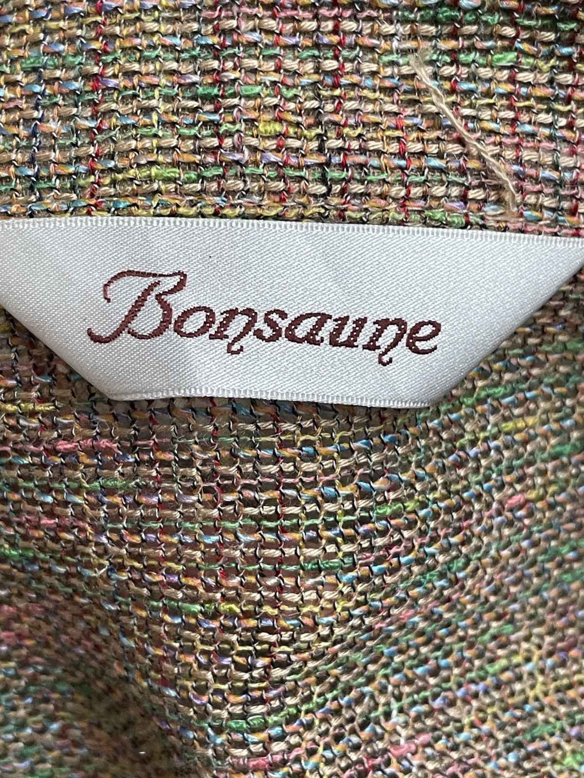 Japanese Brand Vintage Japanese Brand Bonsaune Wool Linen Silk Blazer 1990s Size 4XL / US 24-26 - 9 Thumbnail