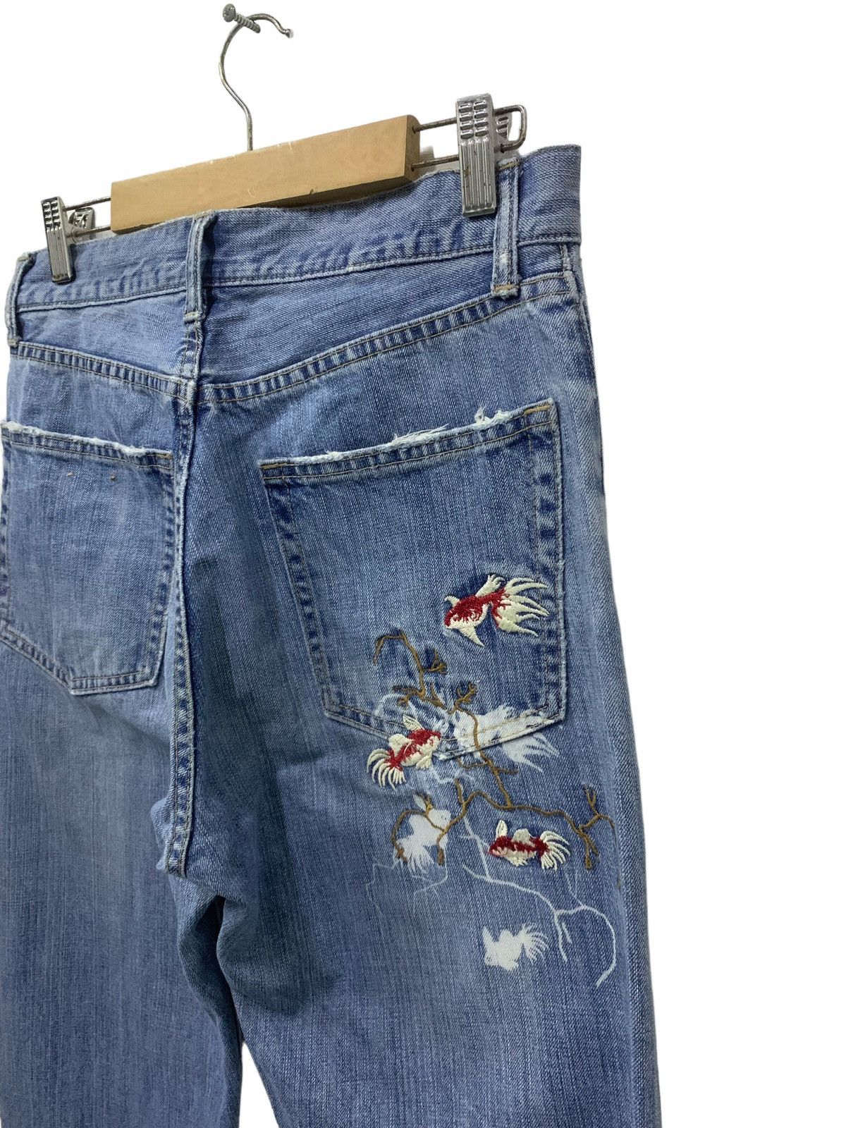 If Six Was Nine × Japanese Brand Koi Design Japanese Culture Jeans (A21) Size US 29 - 6 Thumbnail