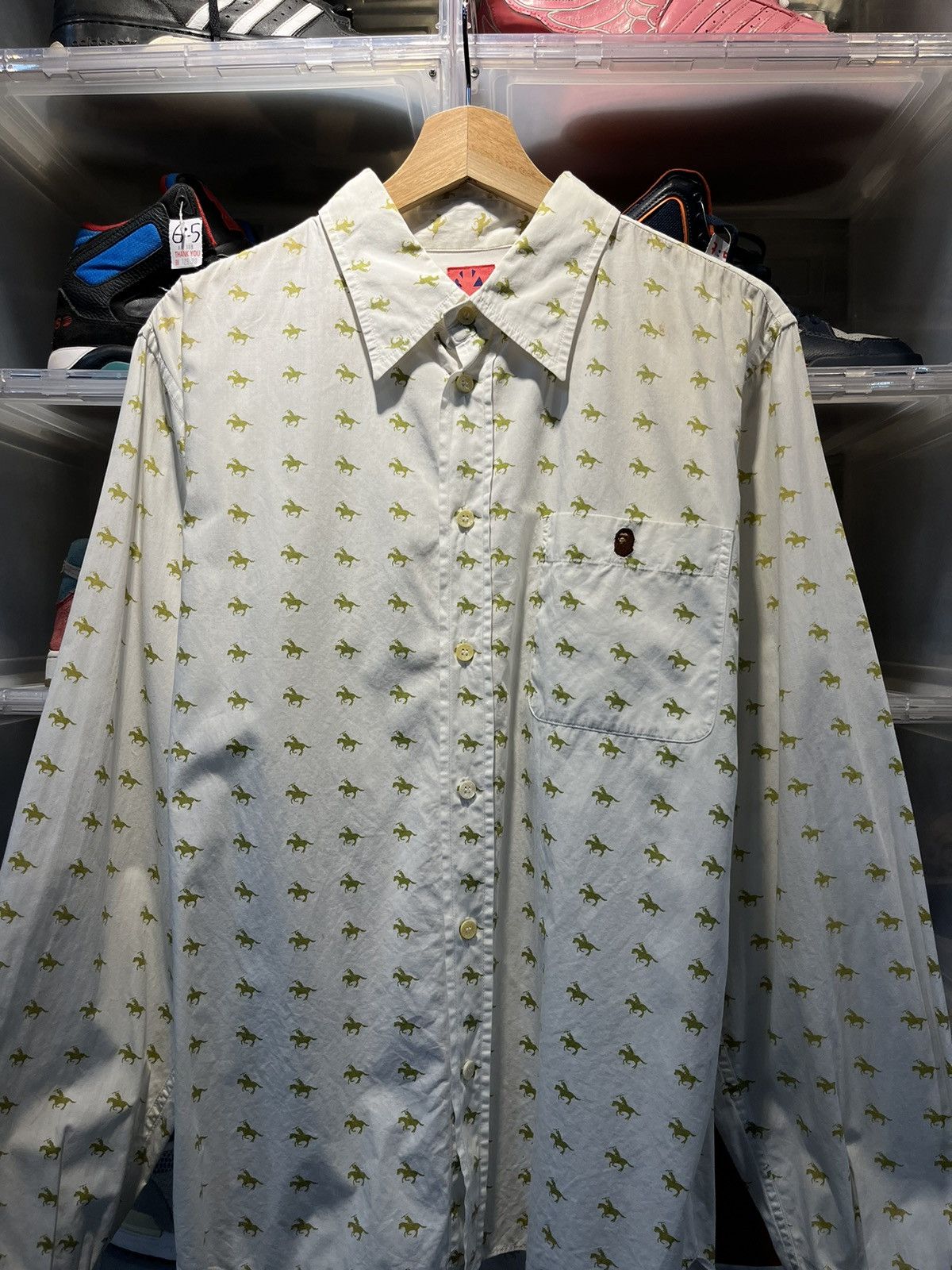 Bape A BATHING APE BUTTON UP SHIRT Size US L / EU 52-54 / 3 - 3 Thumbnail