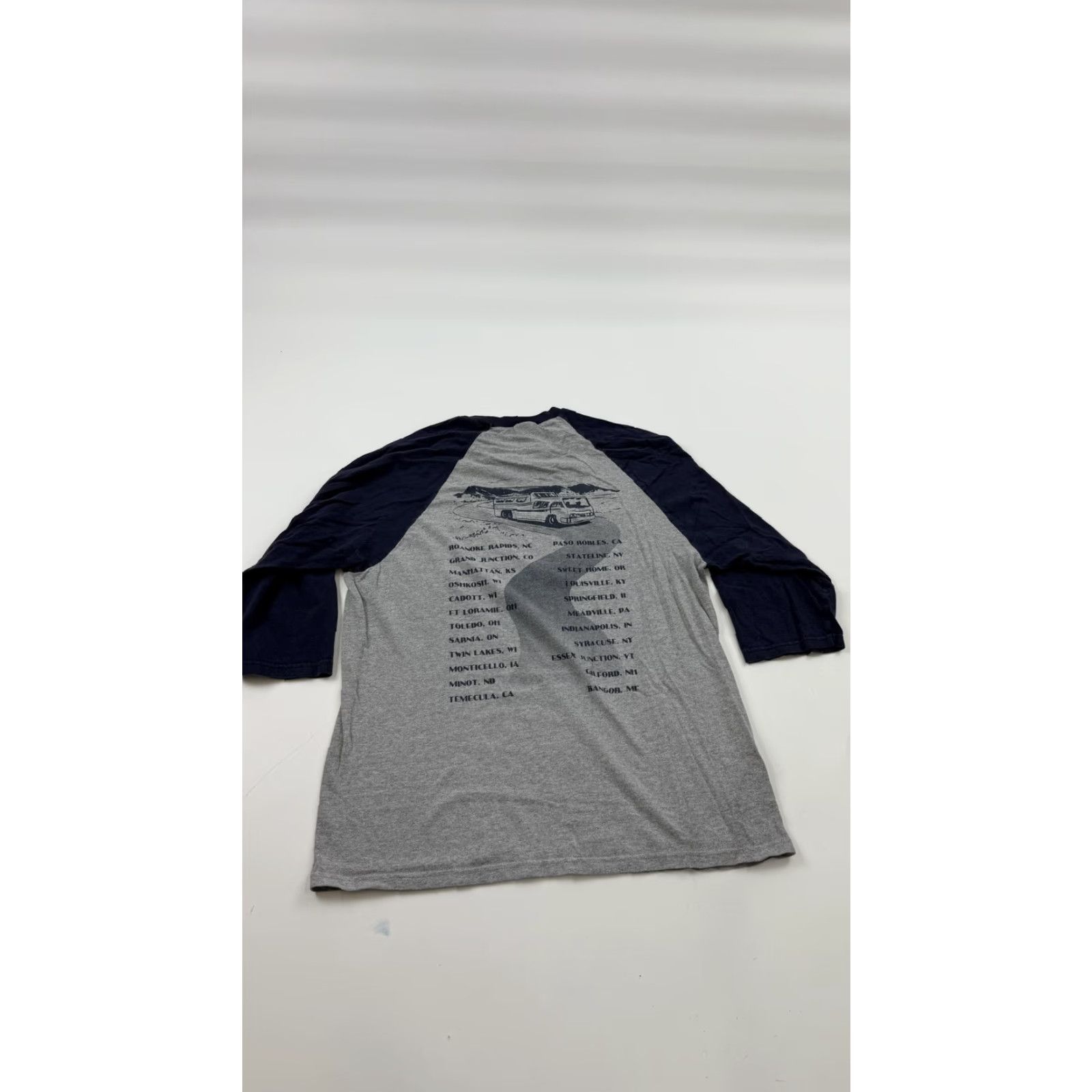 Anvil Lady A Shirt Adult Medium Gray Blue 3/4 Sleeve Raglan Graphic Band Tour Size US M / EU 48-50 / 2 - 7 Thumbnail
