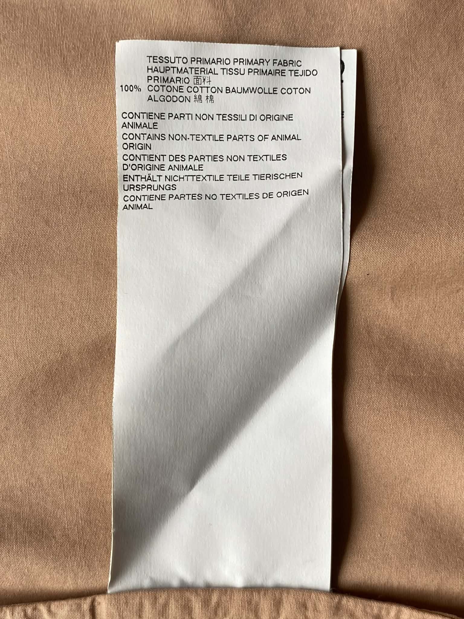 Maison Margiela Maison Margiela 10 Men Ghost Pocket Poplin Shirt Camel Size US L / EU 52-54 / 3 - 9 Thumbnail