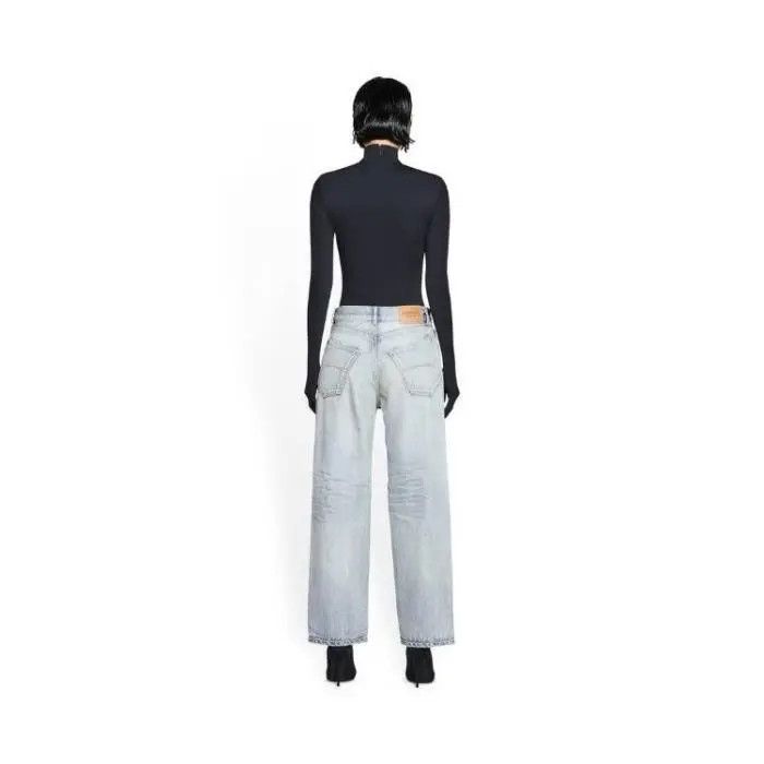 Balenciaga o1bcso1str1225 Ankle Cut Jeans in Light Blue Size 26" / US 2 / IT 38 - 5 Thumbnail