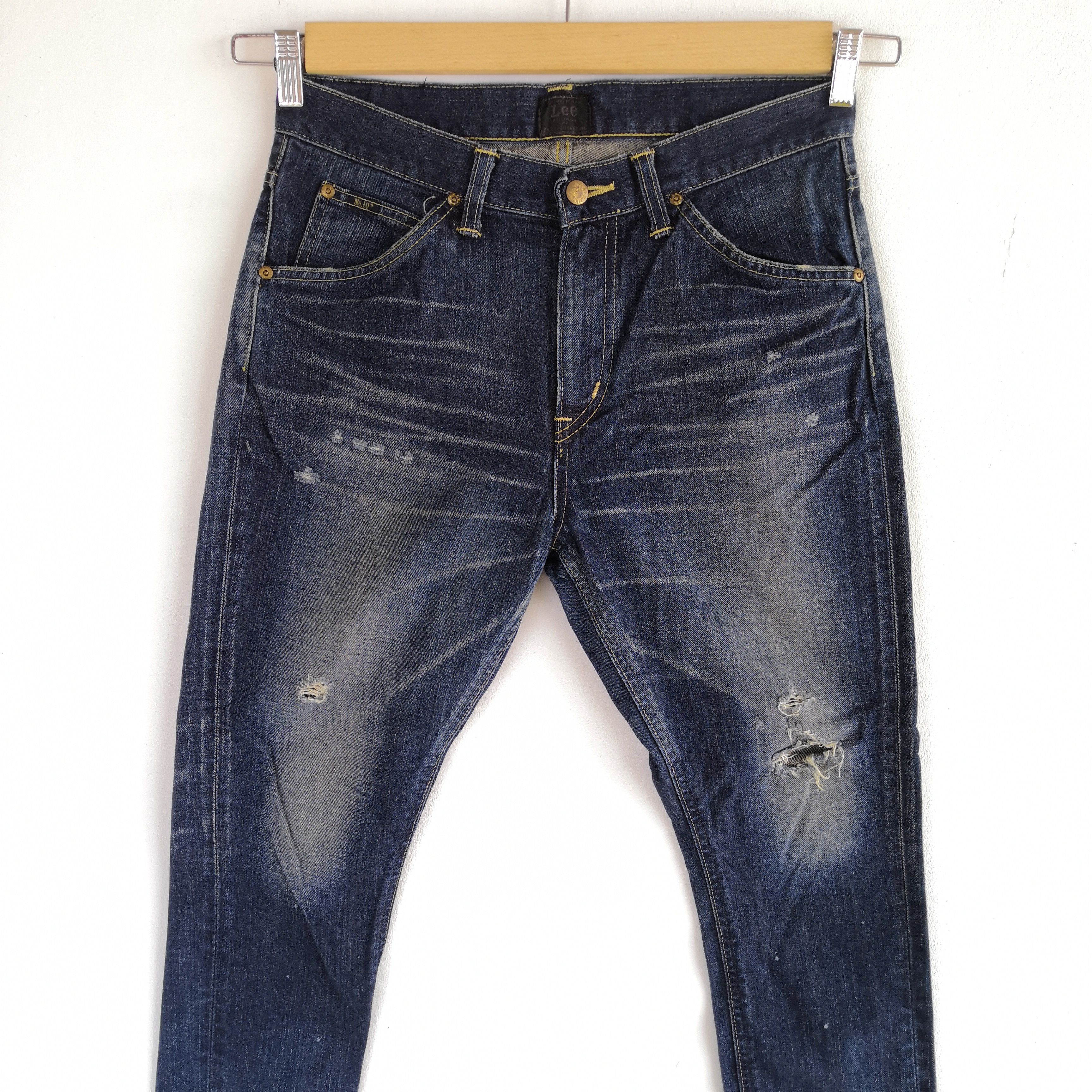 Lee Y2K Lee Sanforized X Nano Universe Distressed Jeans Denim Size US 30 / EU 46 - 3 Thumbnail