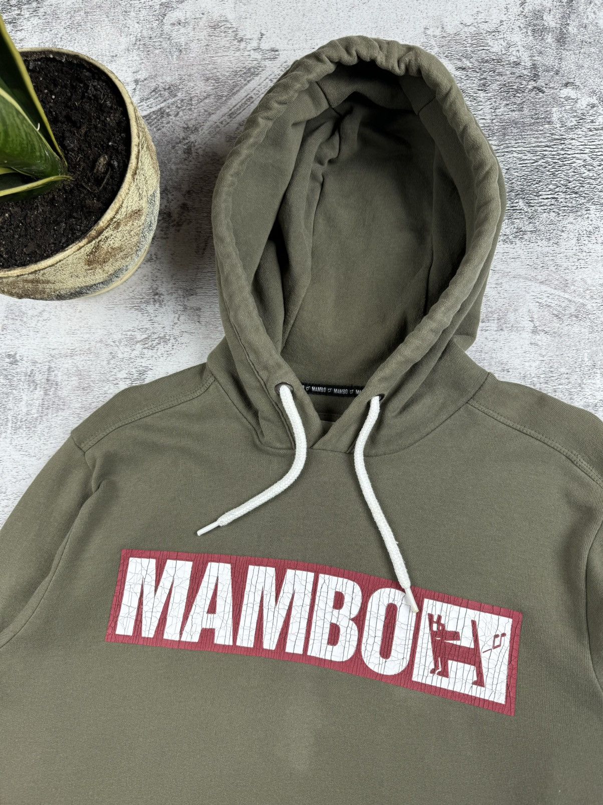 Mambo Mambo Distressed Dog logo Retro Surf Wear Skate Green Hoodie Size US S / EU 44-46 / 1 - 5 Thumbnail