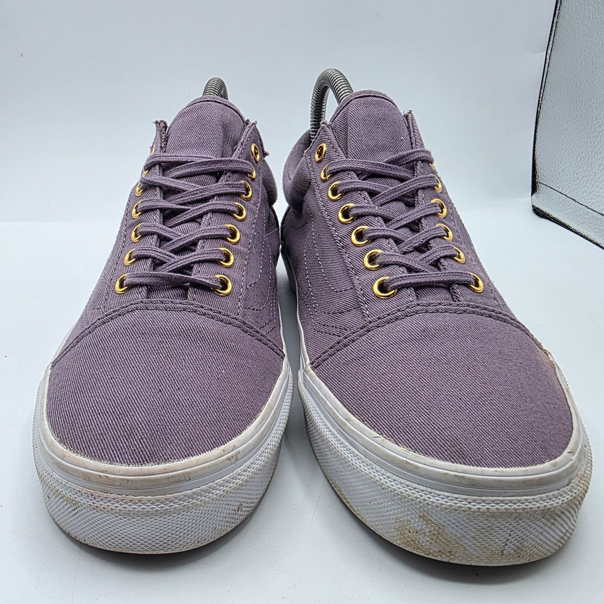 Vans Vans Old Skool Womens 8.5 Purple Gold Casual Sneakers Skate Size US 8.5 / IT 38.5 - 2 Thumbnail